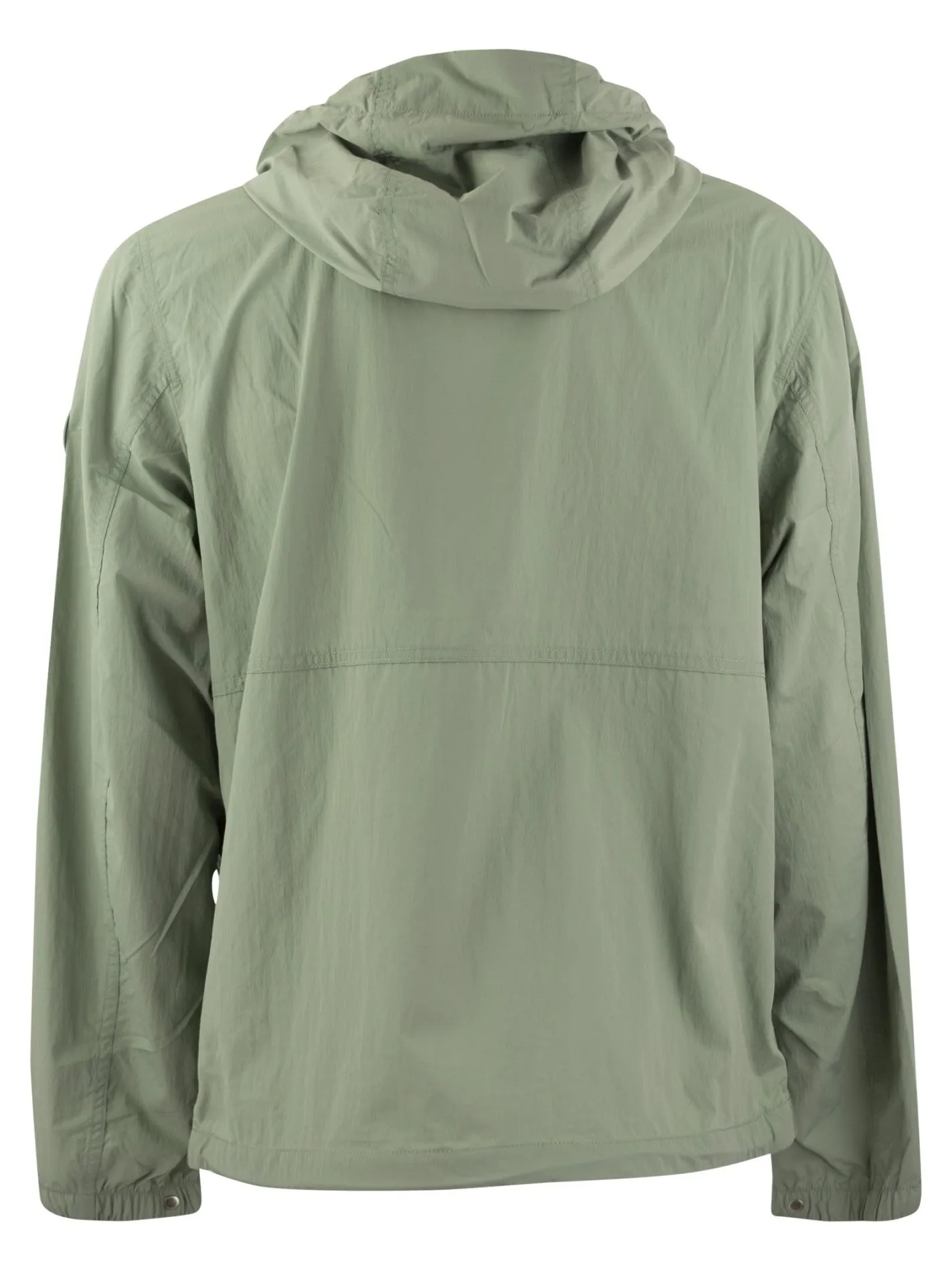 Nylon crinkle windbreaker with hood