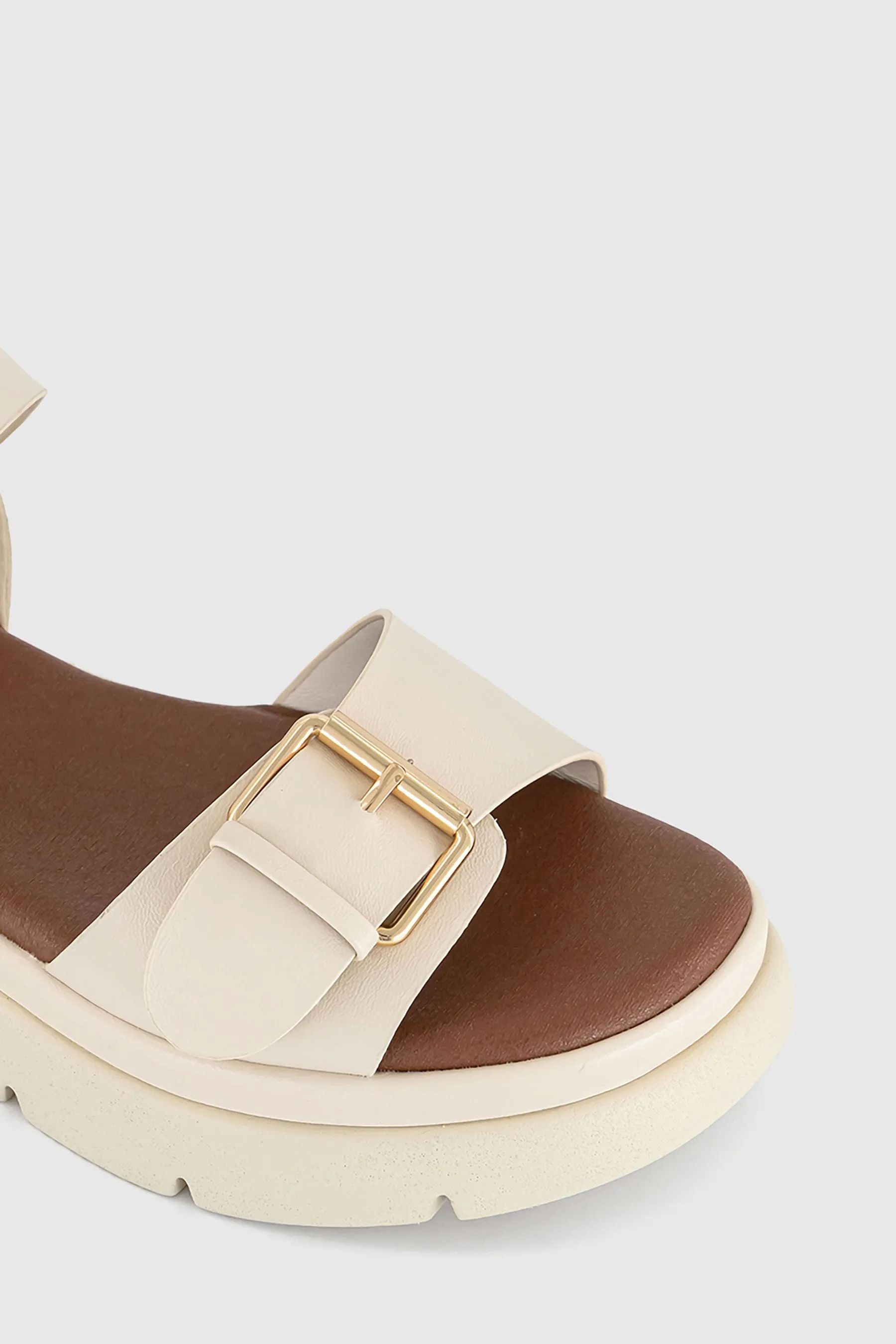 Office - Sandali flatform con fibbia