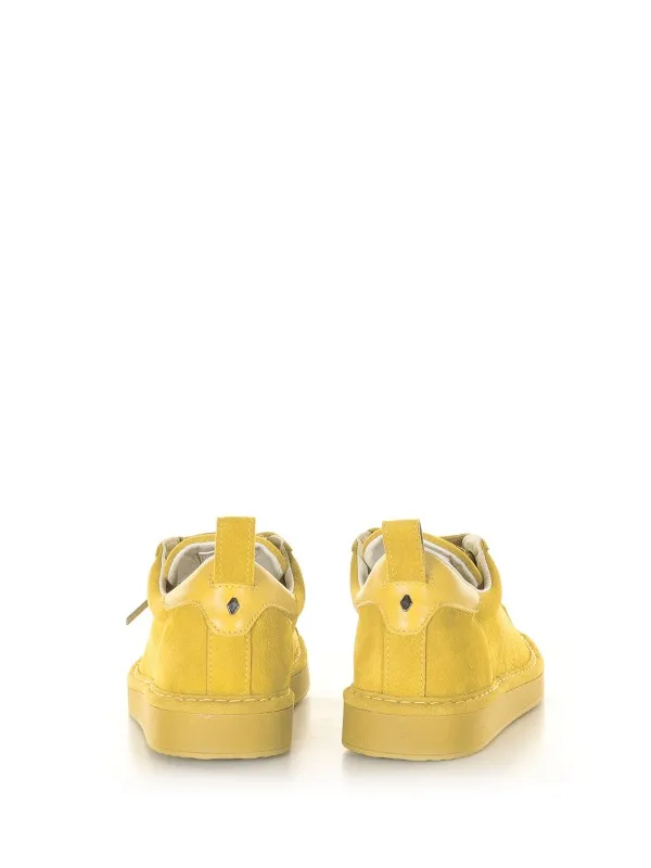 P01 sneaker in yellow suede