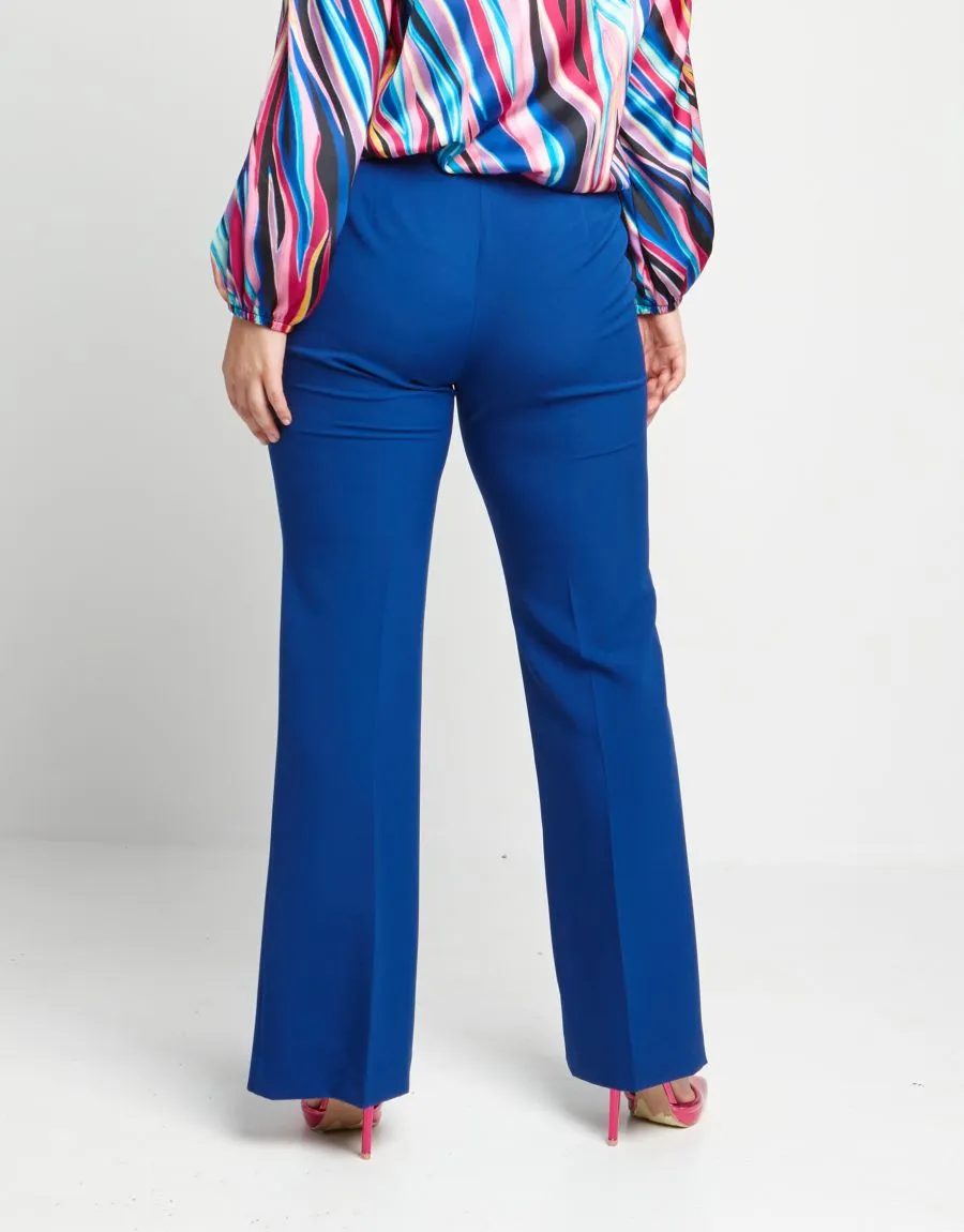 Pantalone a zampa bluette