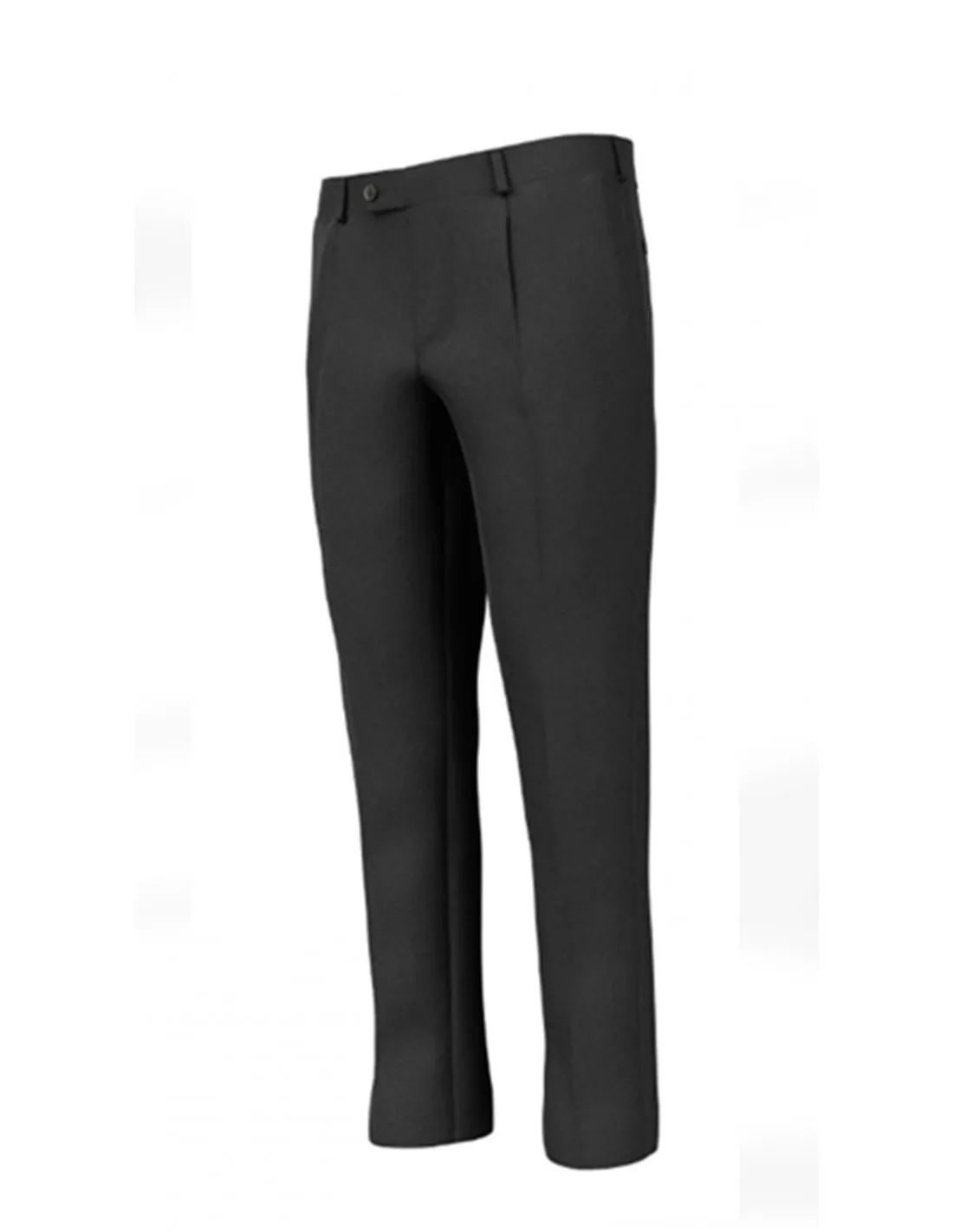 Pantalone con pinces in Lana Sallia grigio scuro 4 stagioni