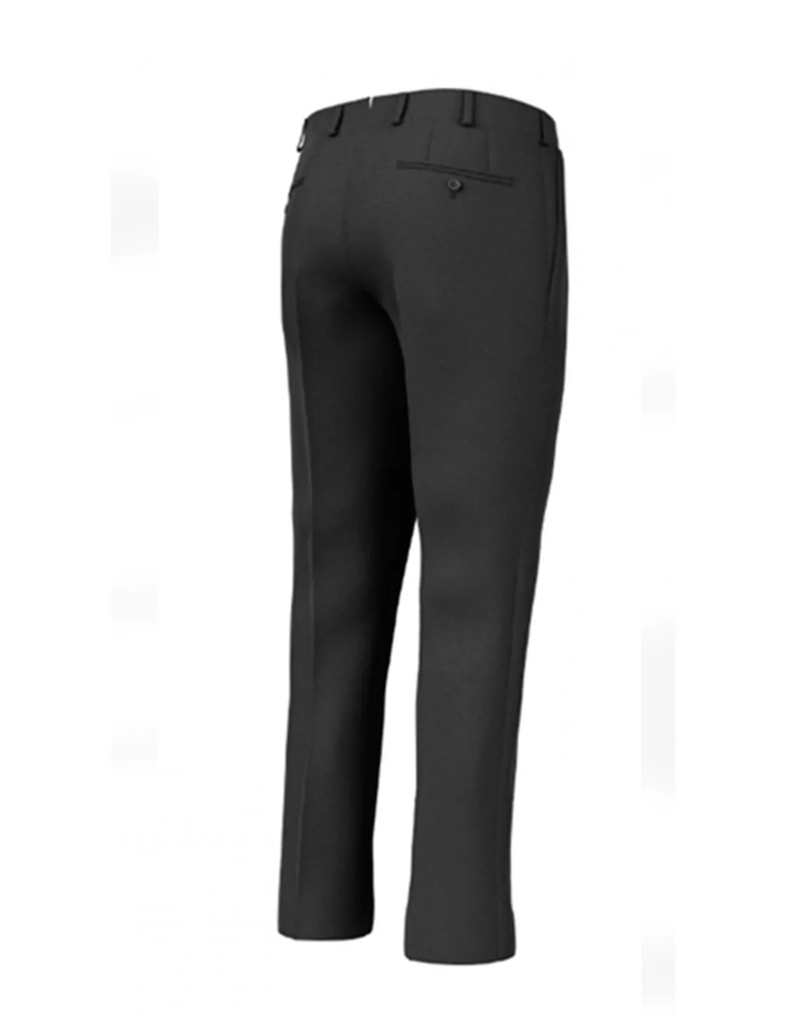 Pantalone con pinces in Lana Sallia grigio scuro 4 stagioni