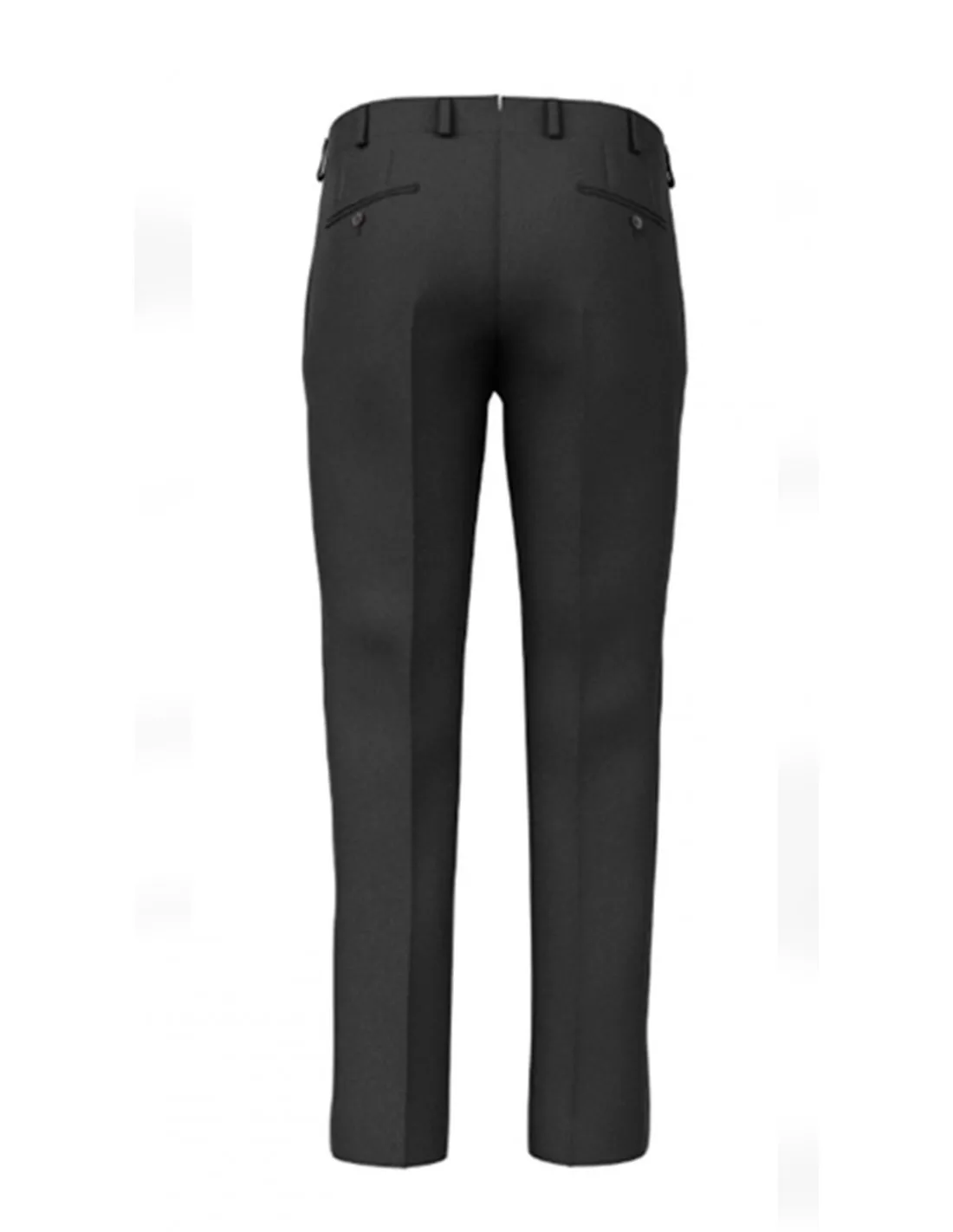 Pantalone con pinces in Lana Sallia grigio scuro 4 stagioni