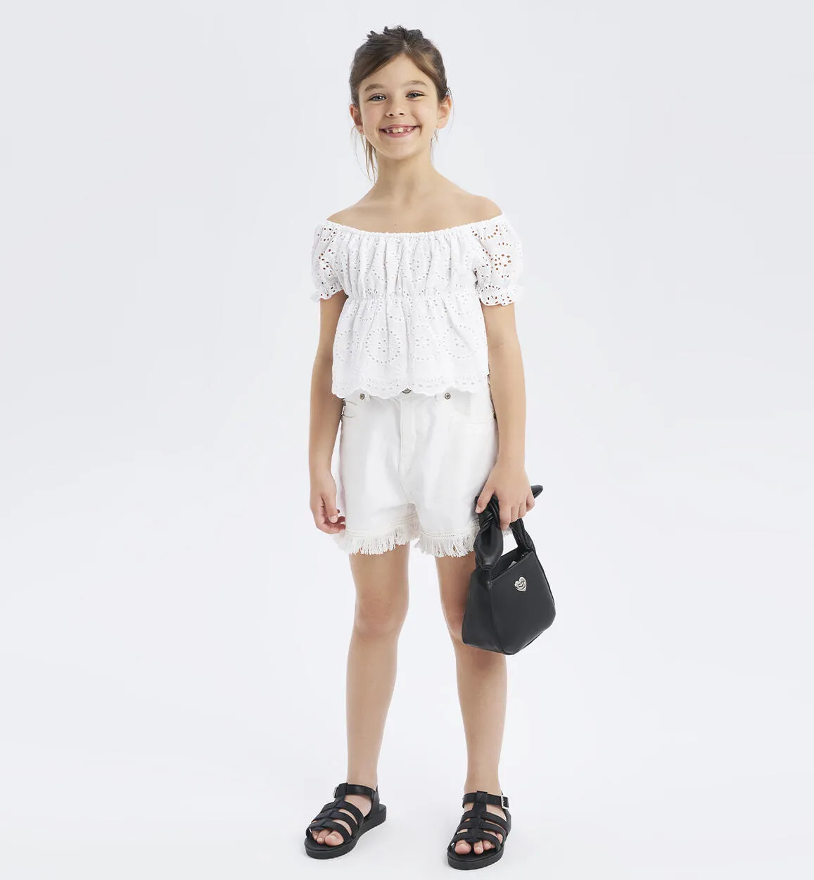Pantalone corto con frange
