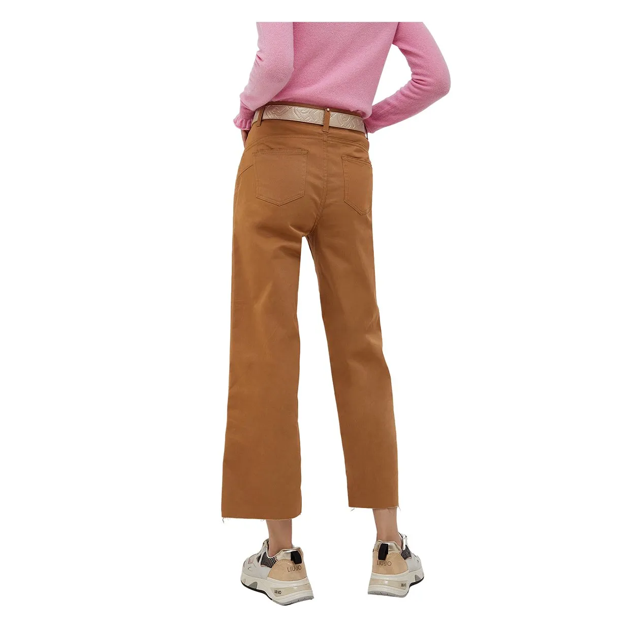 Pantaloni Liu-Jo Cropped Tabacco