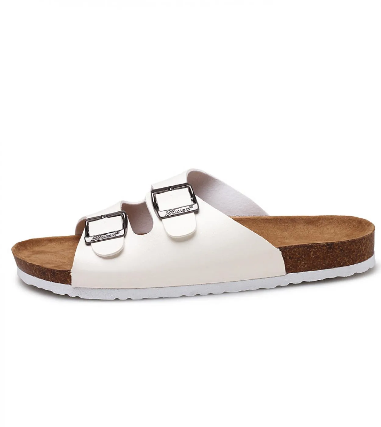 Pantofole da uomo Comfort Soft Cork Two Buckle Slides Calzature Outdoor o Indoor Infradito Beach Uomo Scarpe Sandali 2023