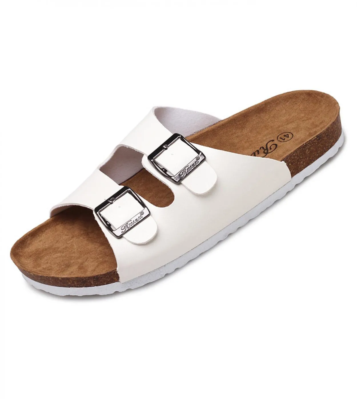 Pantofole da uomo Comfort Soft Cork Two Buckle Slides Calzature Outdoor o Indoor Infradito Beach Uomo Scarpe Sandali 2023