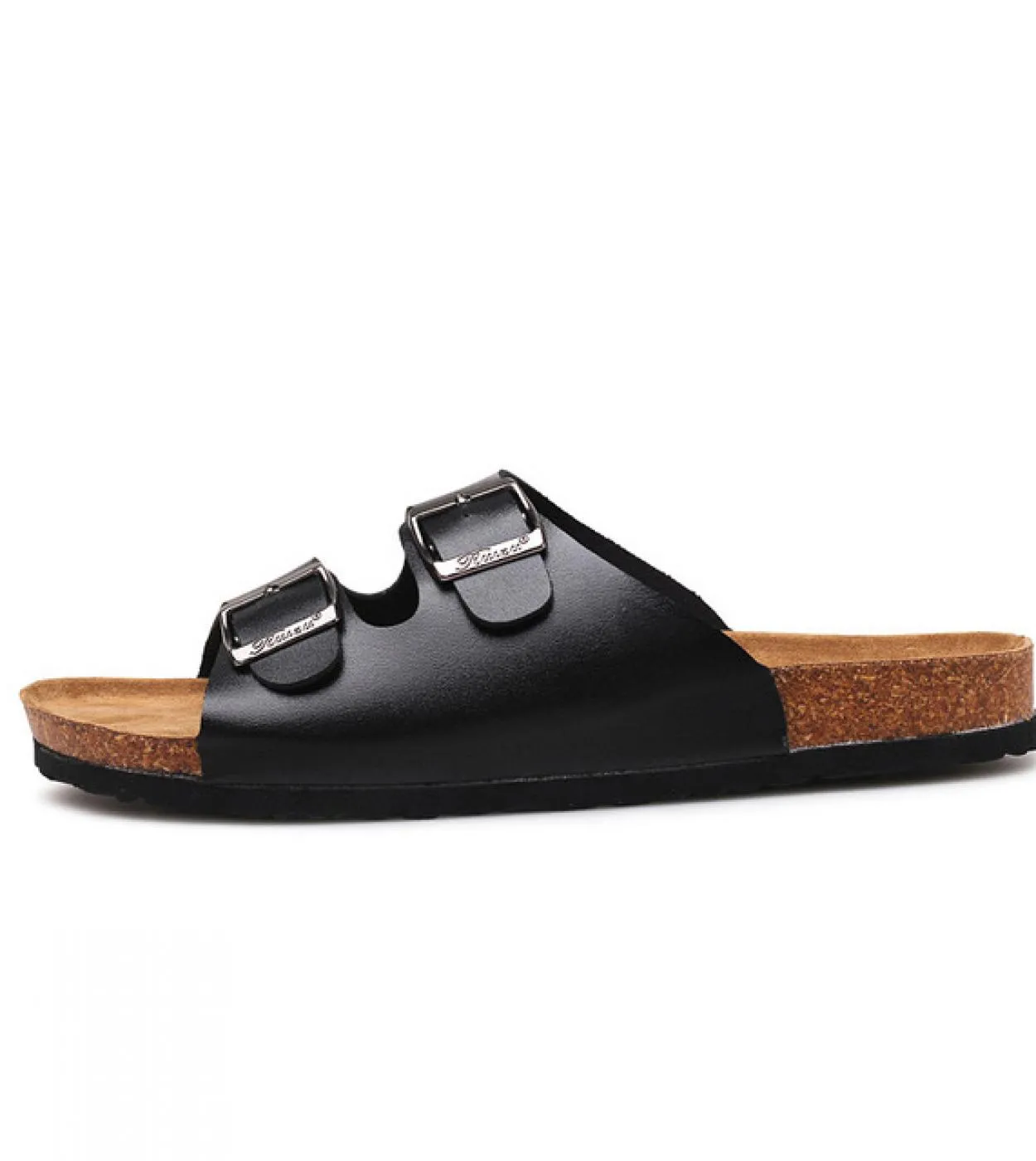 Pantofole da uomo Comfort Soft Cork Two Buckle Slides Calzature Outdoor o Indoor Infradito Beach Uomo Scarpe Sandali 2023