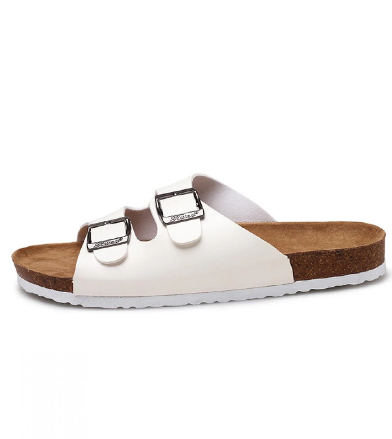 Pantofole da uomo Comfort Soft Cork Two Buckle Slides Calzature Outdoor o Indoor Infradito Beach Uomo Scarpe Sandali 2023