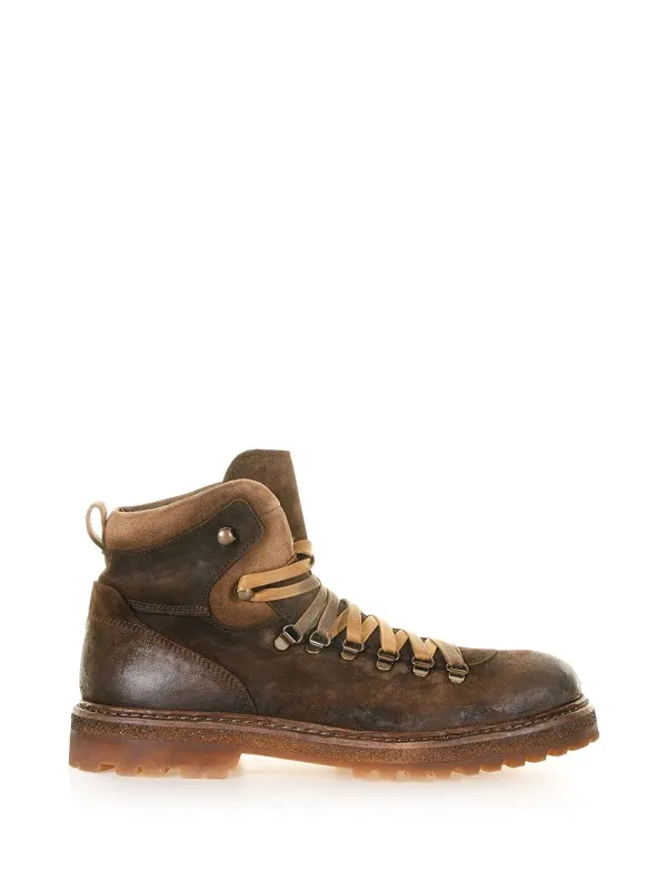Pedula in suede and sheepskin