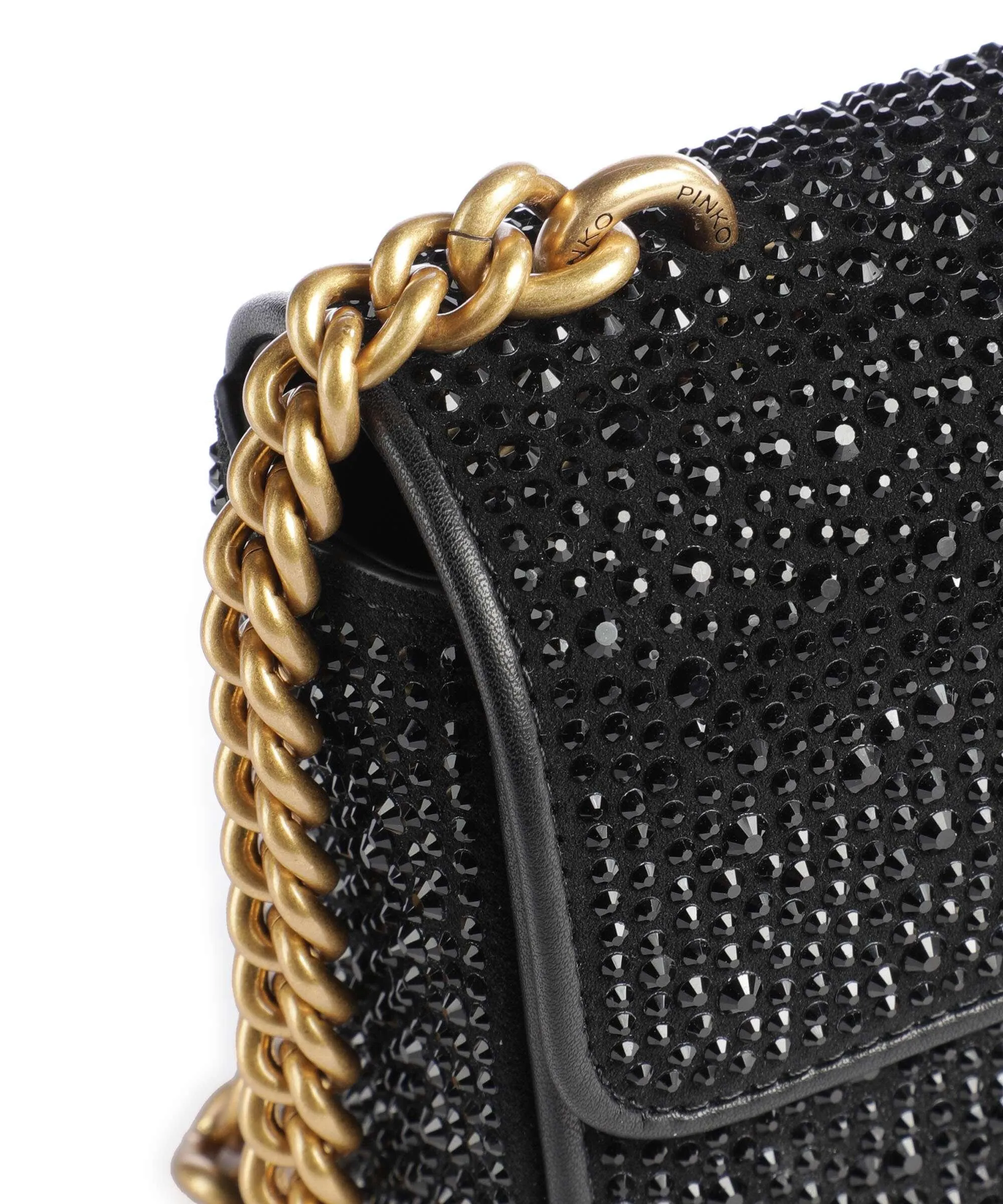  Pinko Love One Mini Borsa a tracolla poliammide, poliuretano nero  