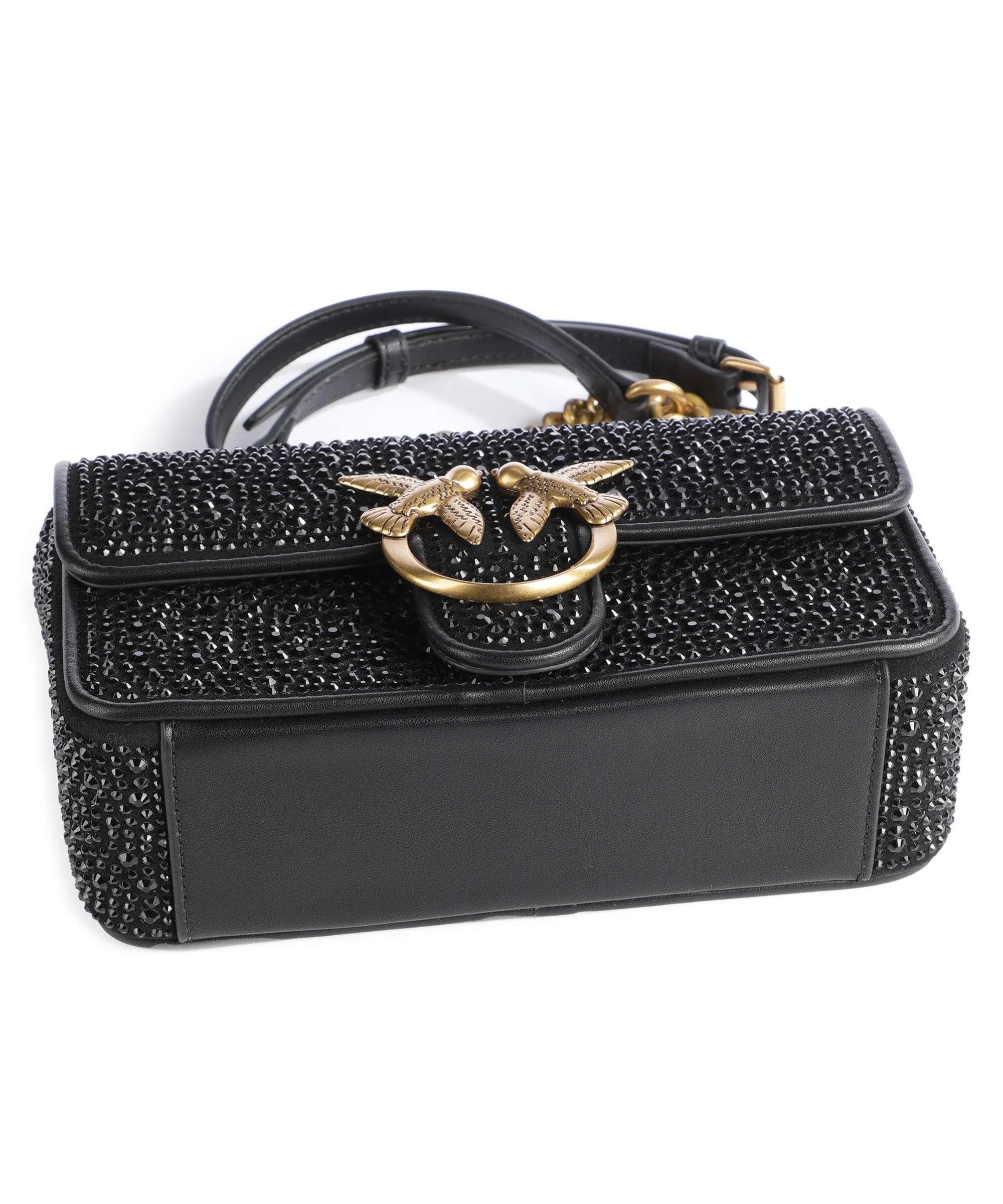  Pinko Love One Mini Borsa a tracolla poliammide, poliuretano nero  