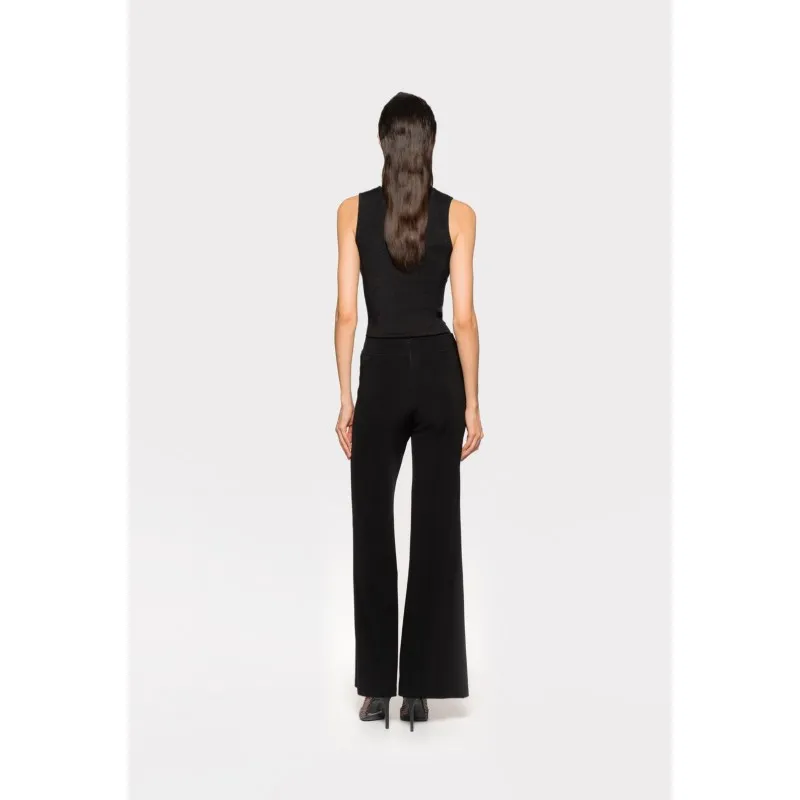 PINKO pantaloni PORFIRIA a zampa NERO
