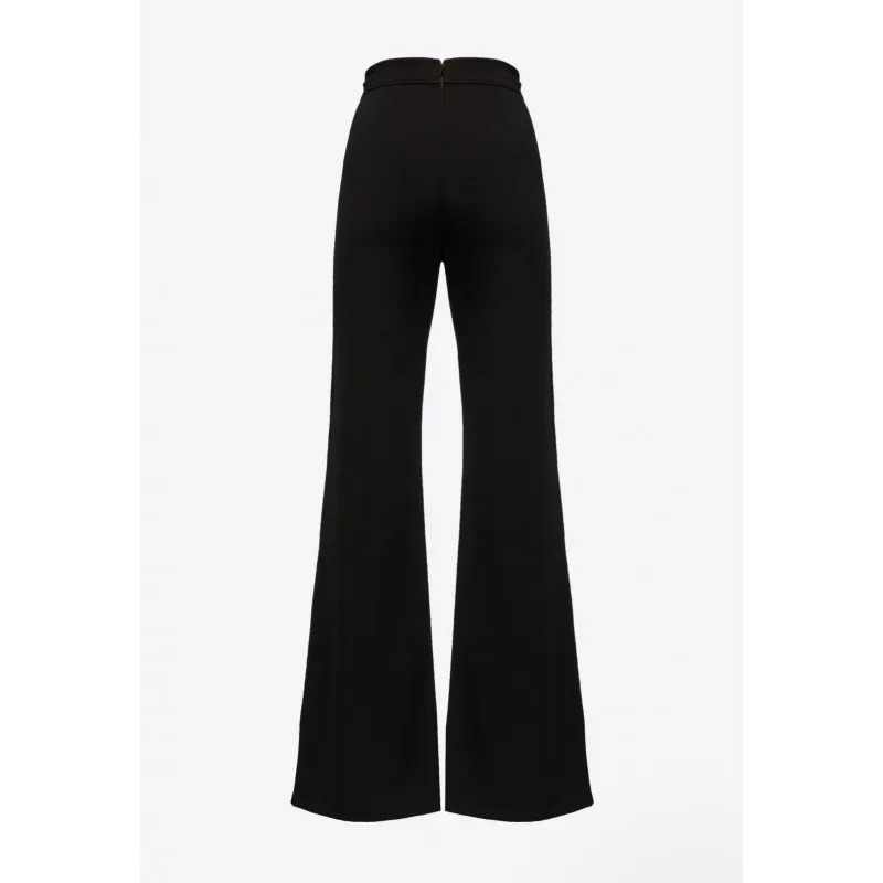 PINKO pantaloni PORFIRIA a zampa NERO