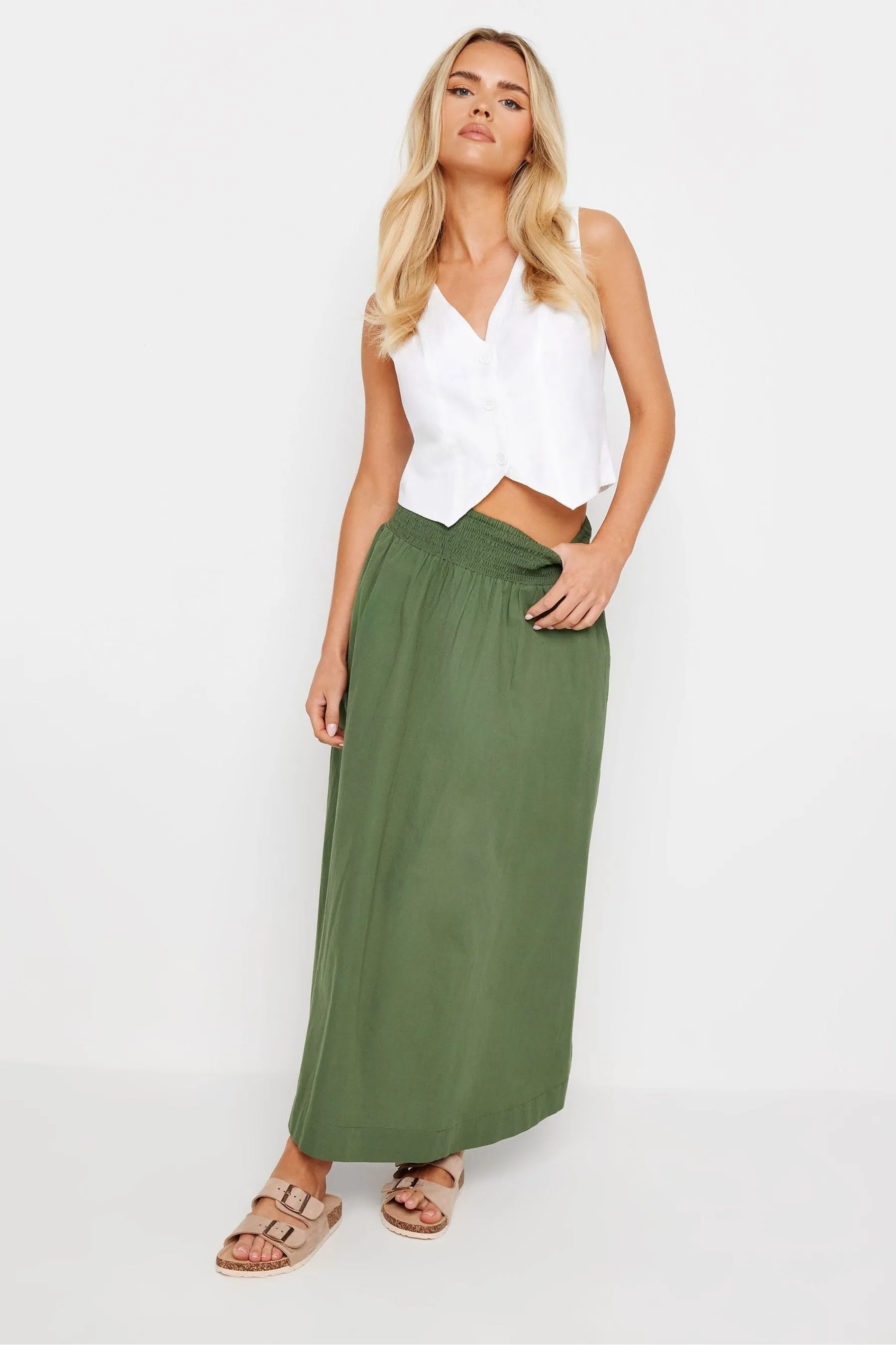 PixieGirl Petite Girl - Gonna maxi in popeline