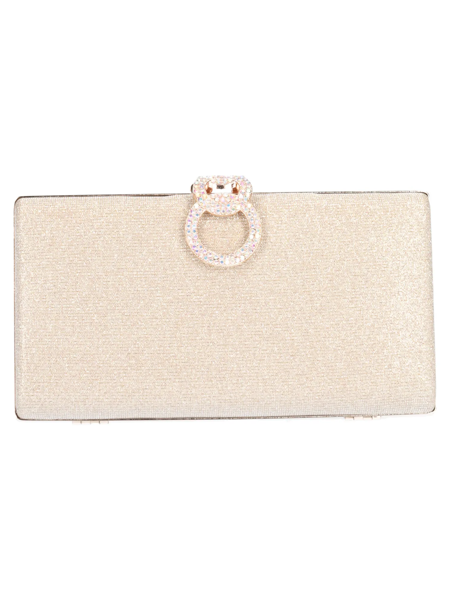 Pochette elegante Menbur da donna oro glitter