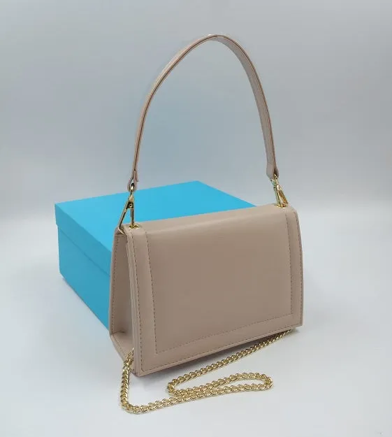 POCHETTE SQUADRATA NUDE ROSATO