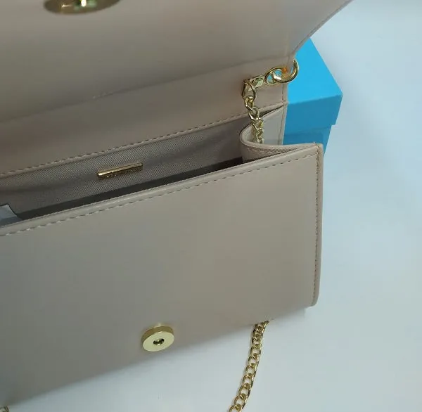 POCHETTE SQUADRATA NUDE ROSATO