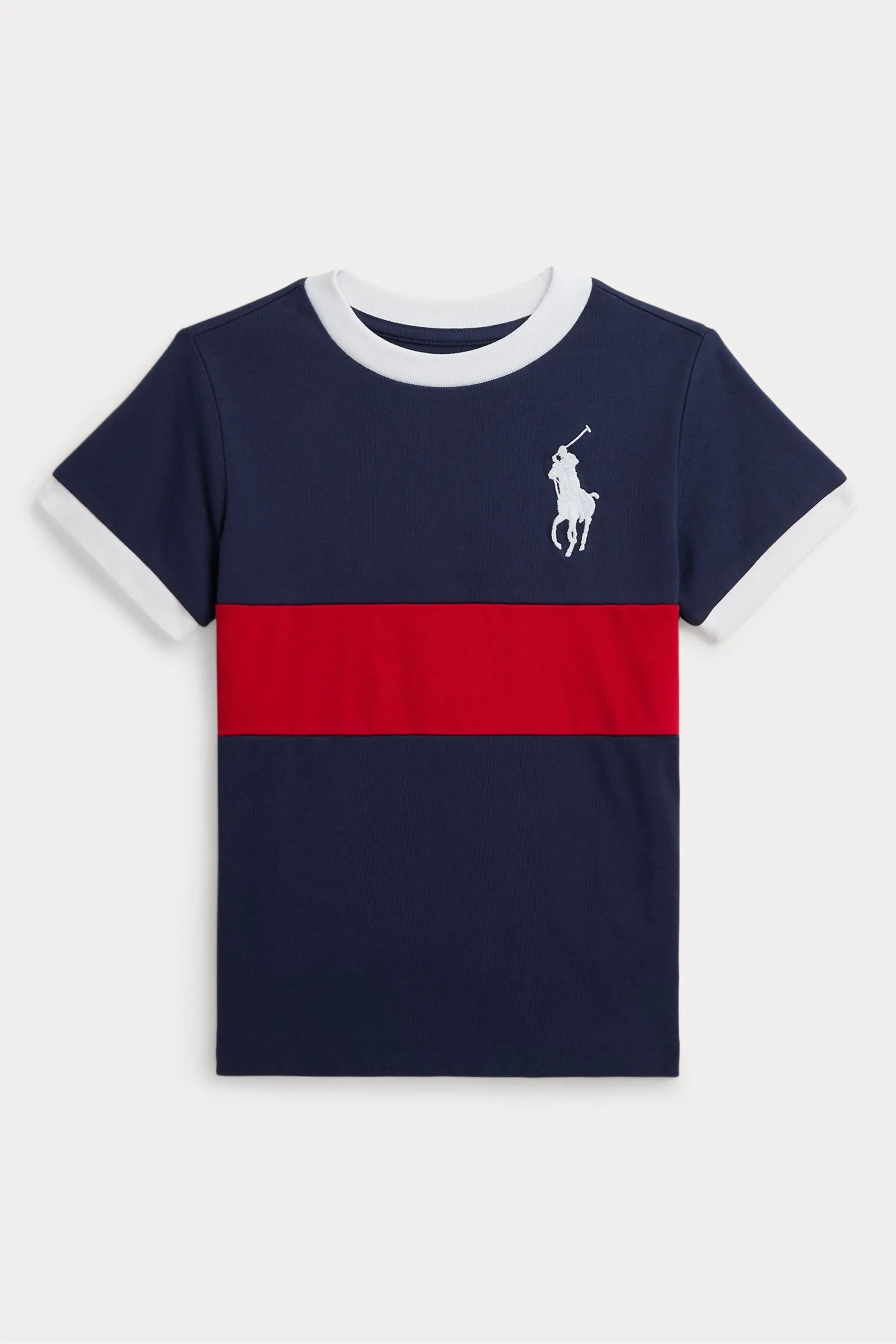Polo Ralph Lauren Boy Maglietta Grande 100% Cotone Pony Logo Jersey    
