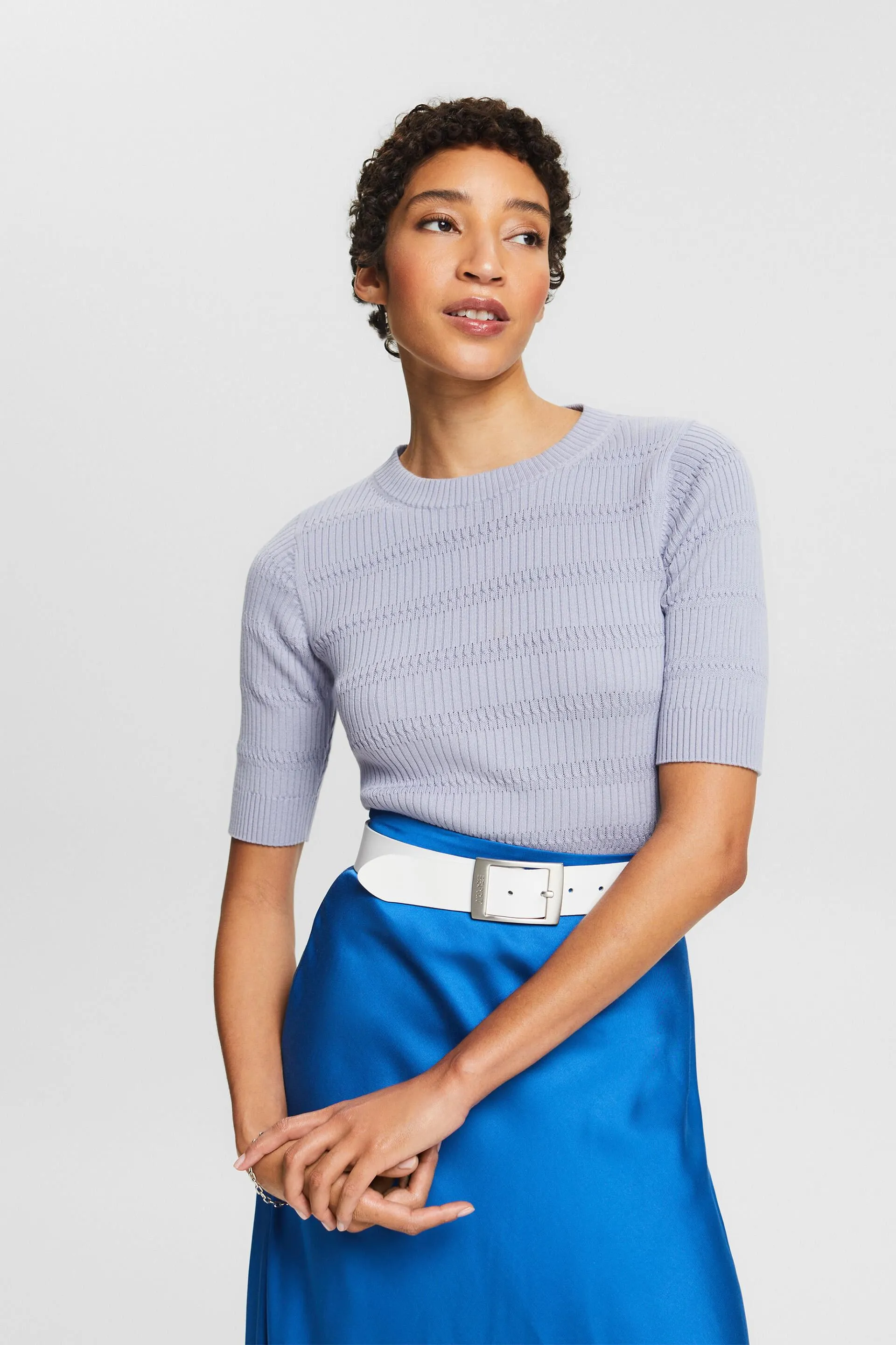 Pullover a maglia a maniche corte