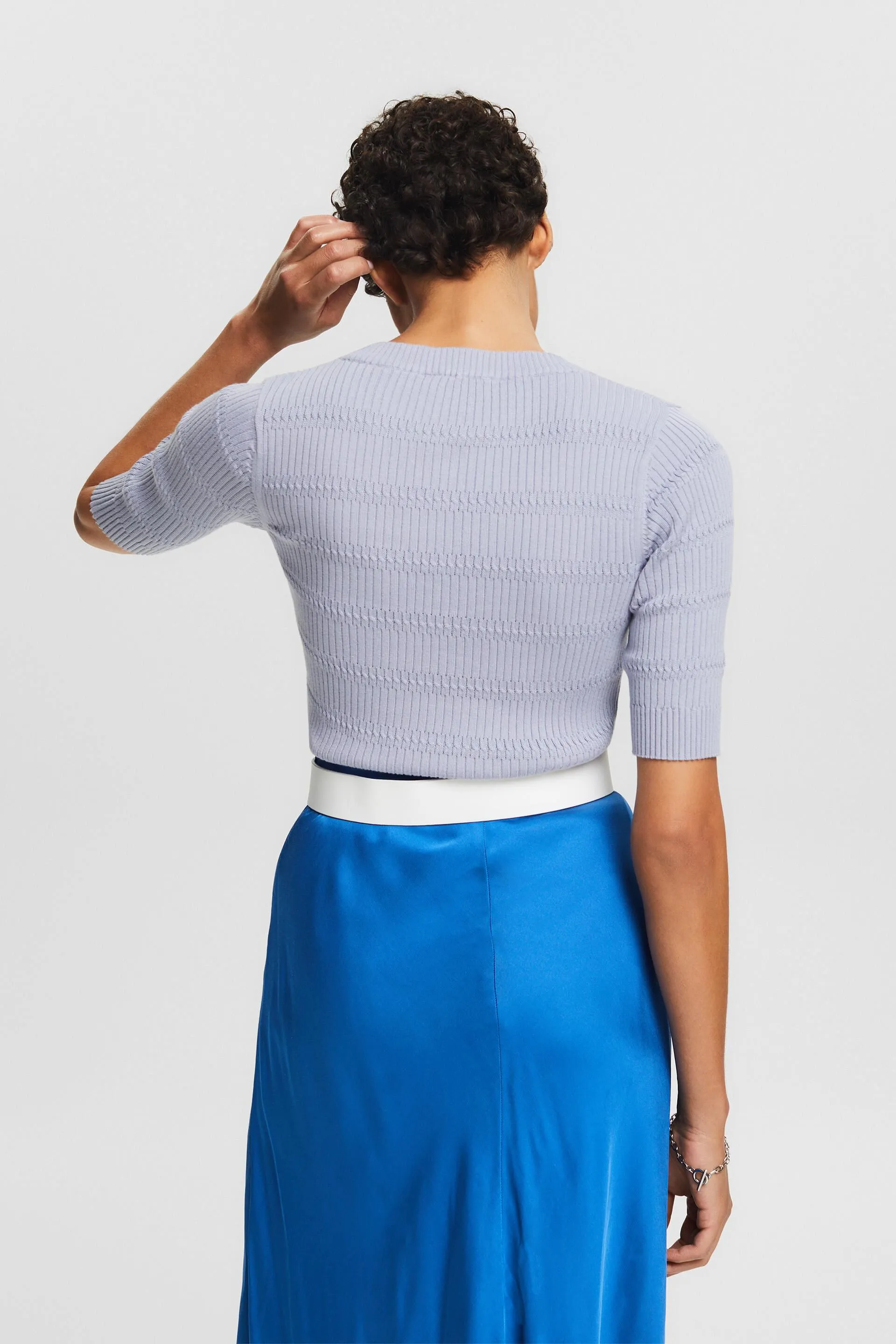 Pullover a maglia a maniche corte