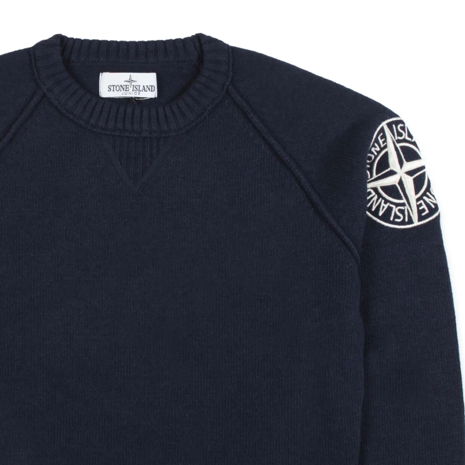 Pullover Blu Navy Con Logo Ricamato
