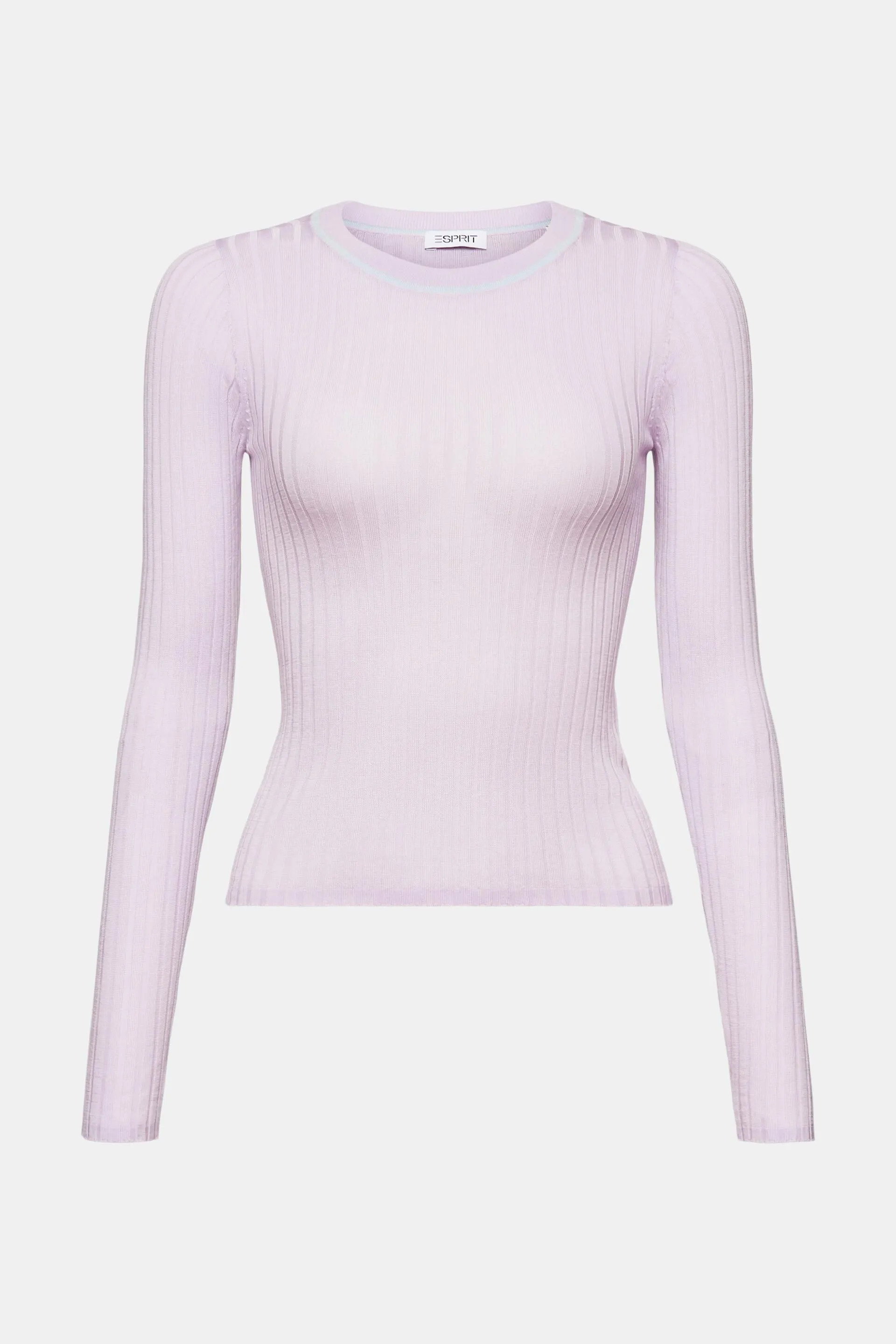 Pullover girocollo a coste