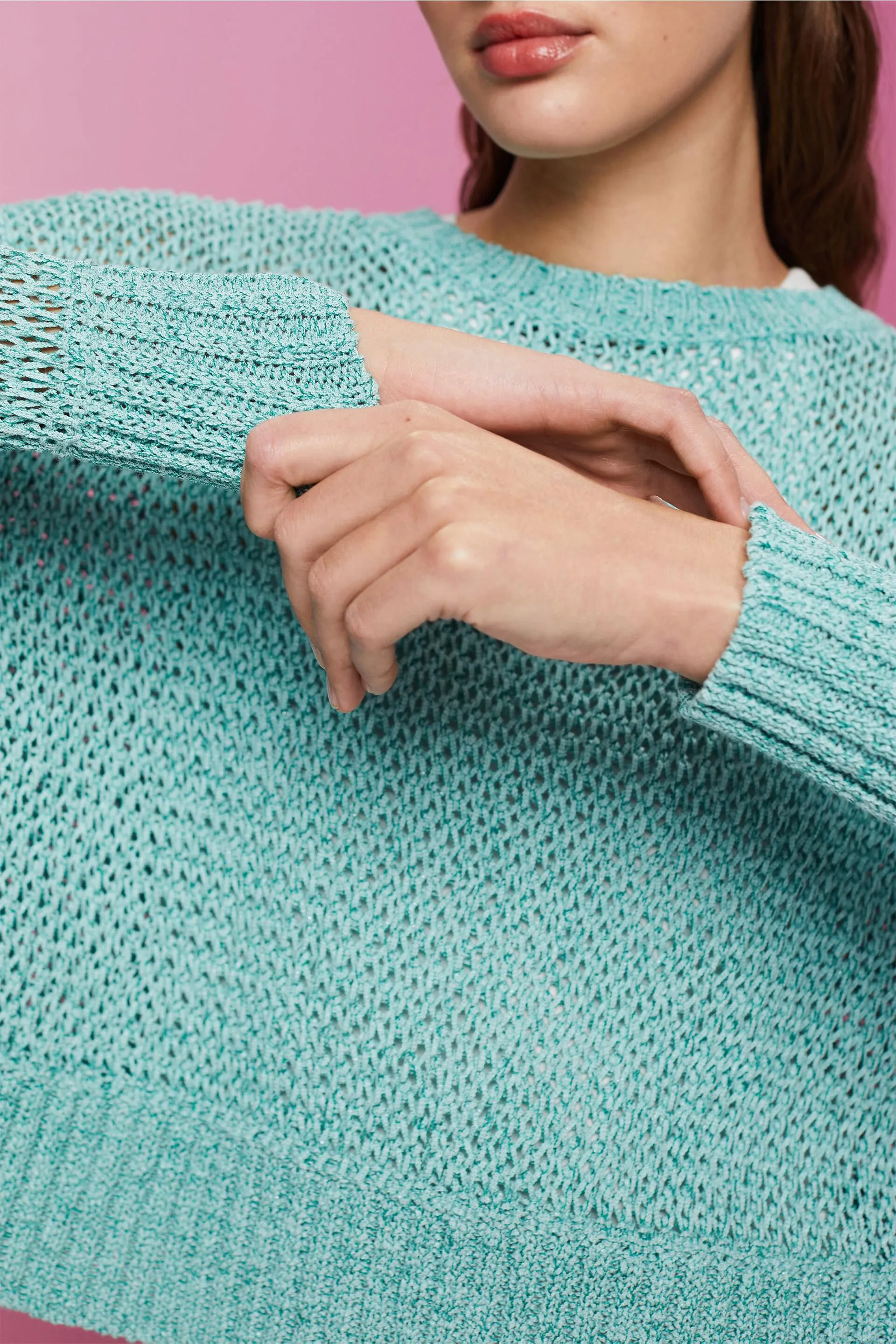 Pullover in filato di fettuccia