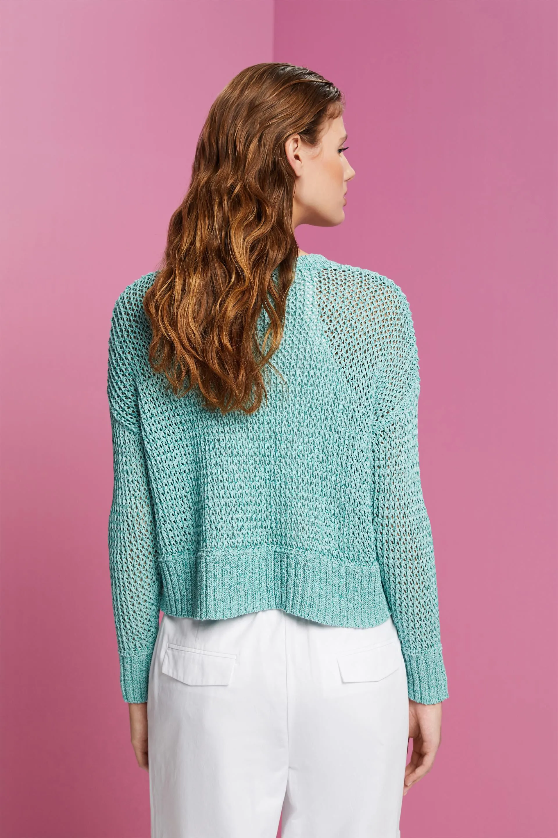 Pullover in filato di fettuccia