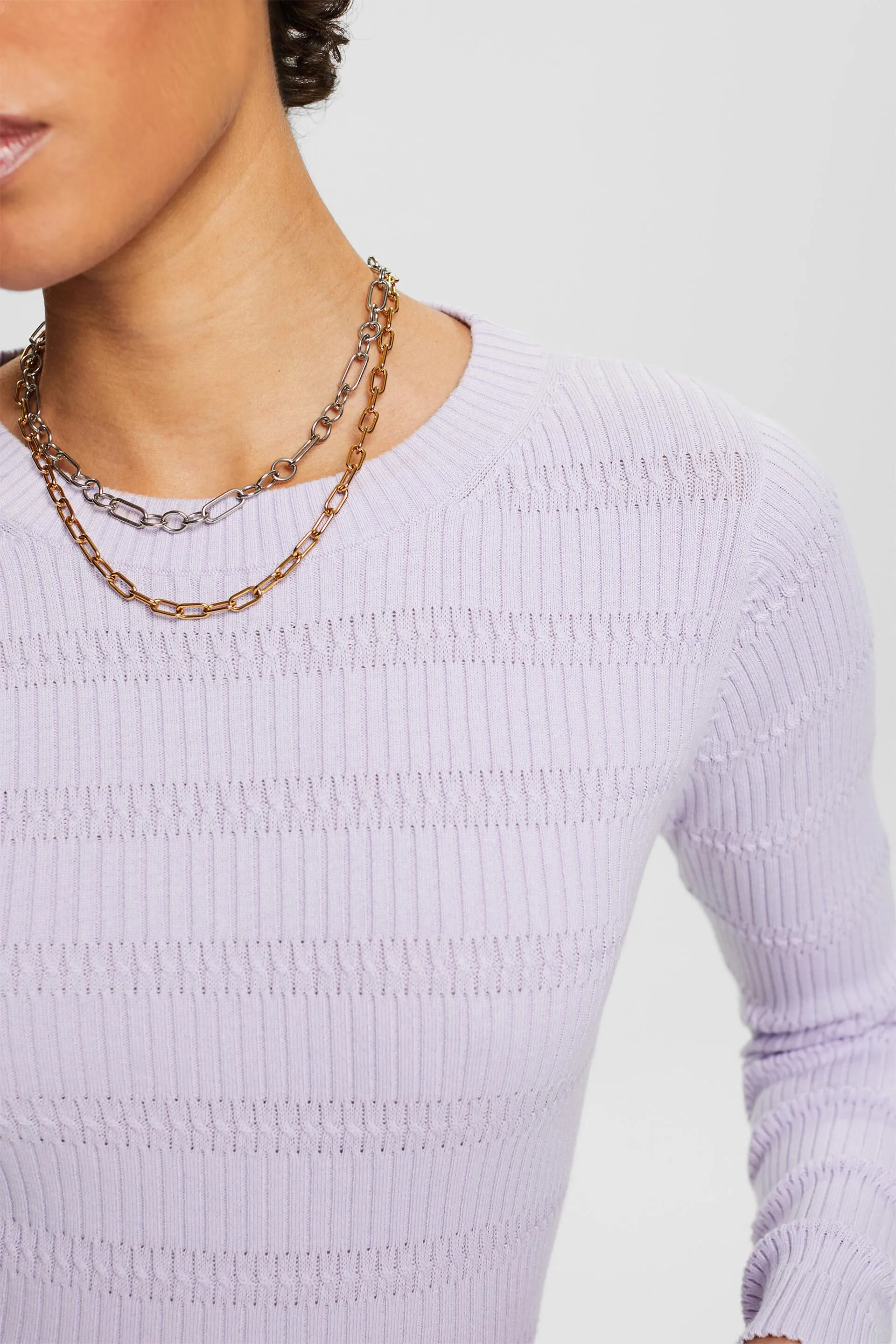 Pullover in maglia con girocollo