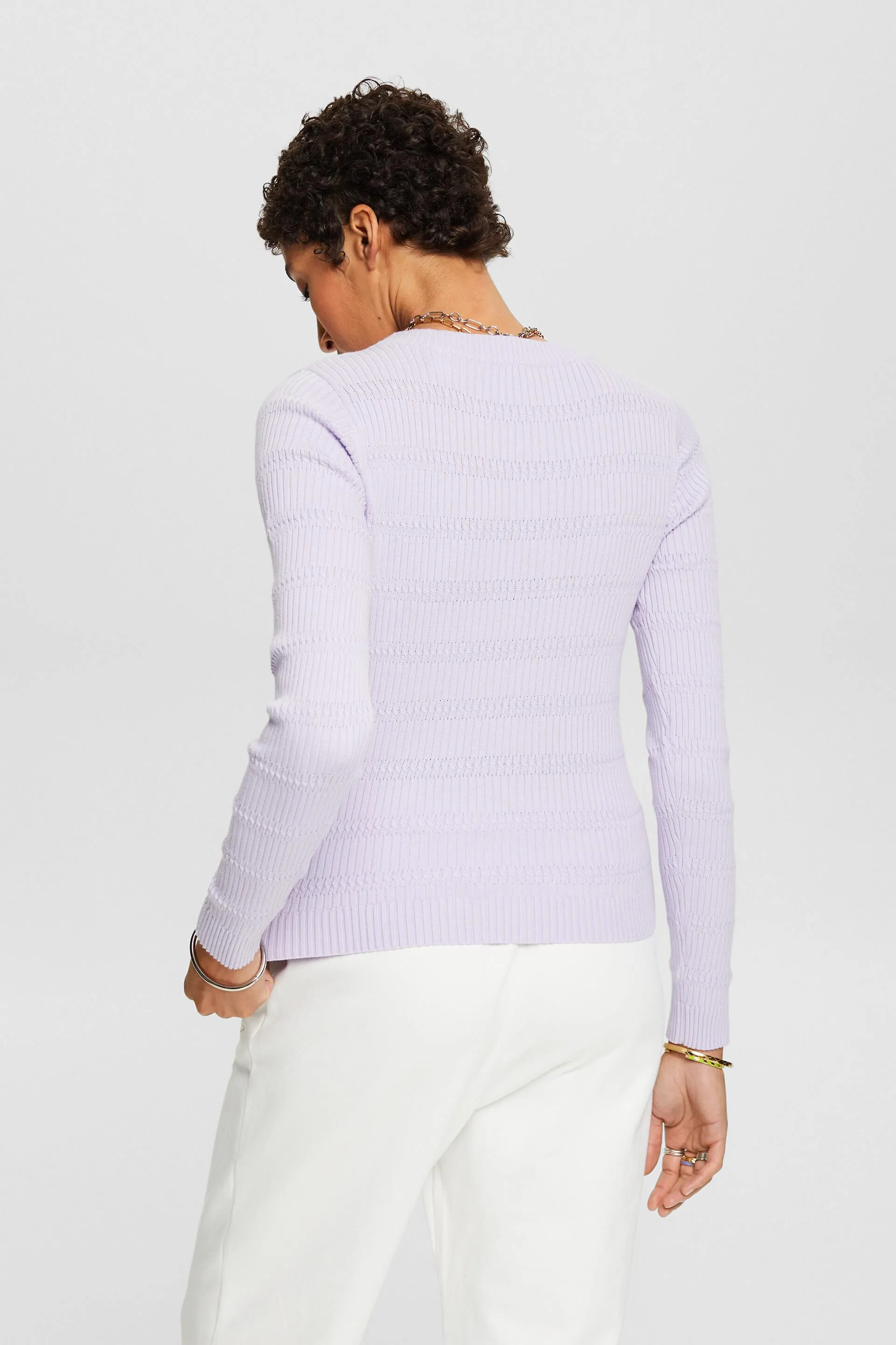 Pullover in maglia con girocollo
