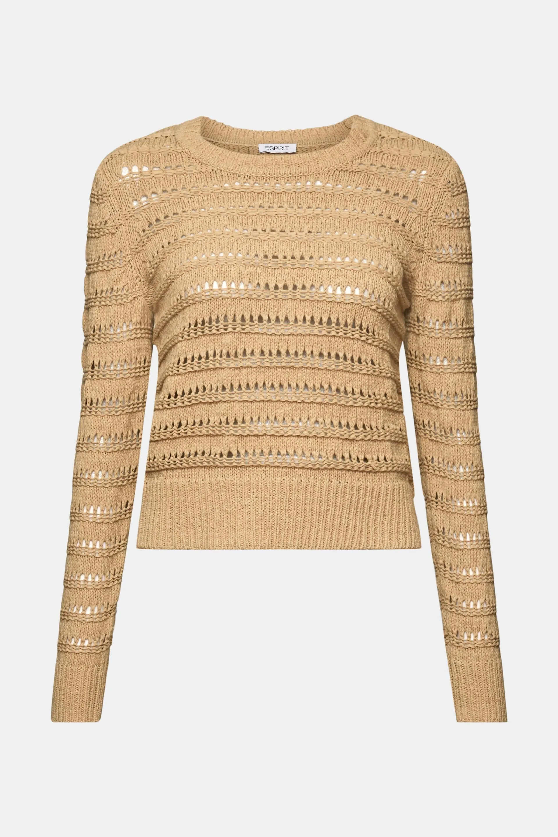 Pullover in maglia traforata