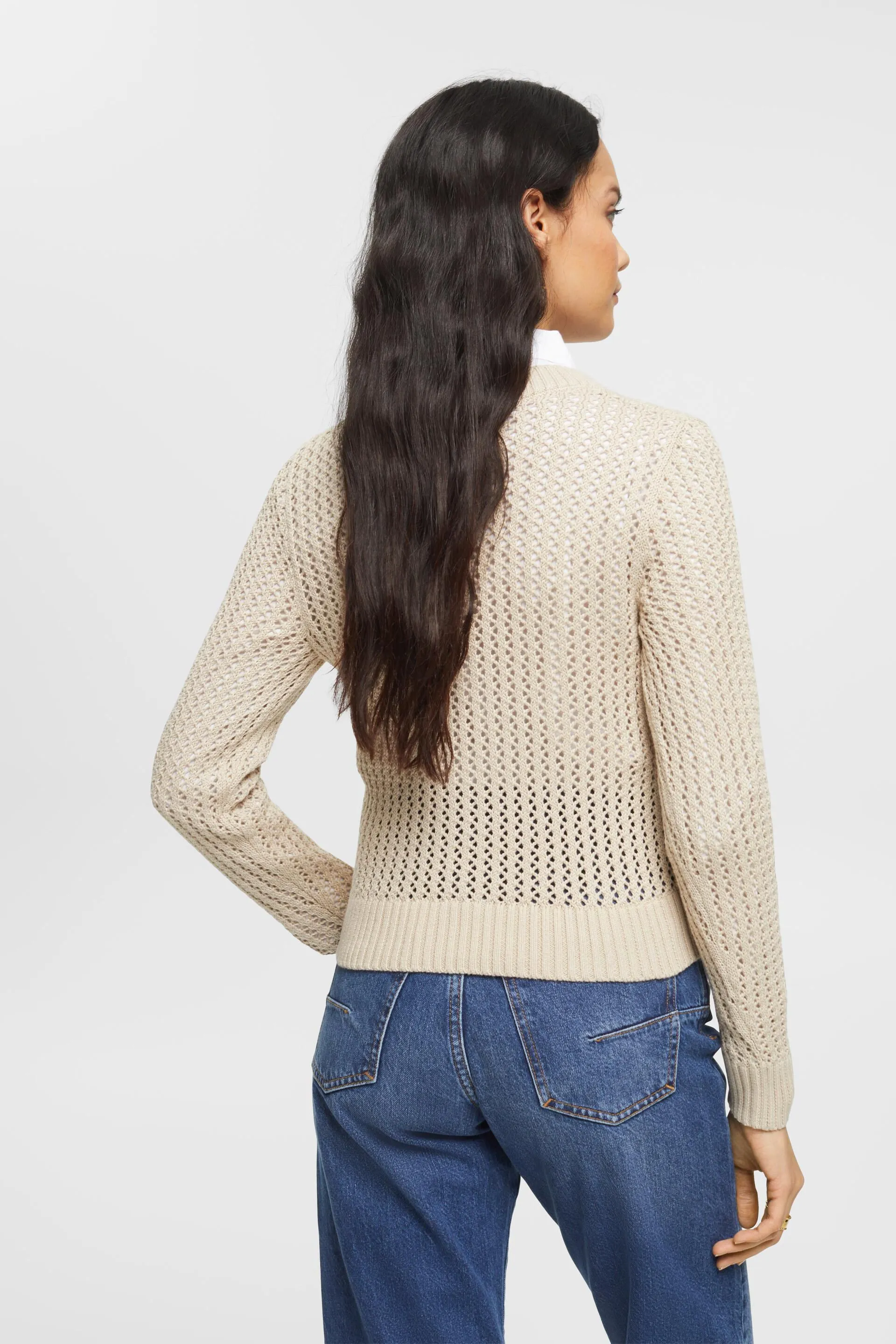 Pullover strutturato in cotone biologico