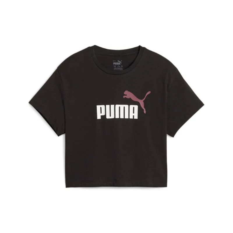 PUMA LOGO CROPPED TEE GIRL