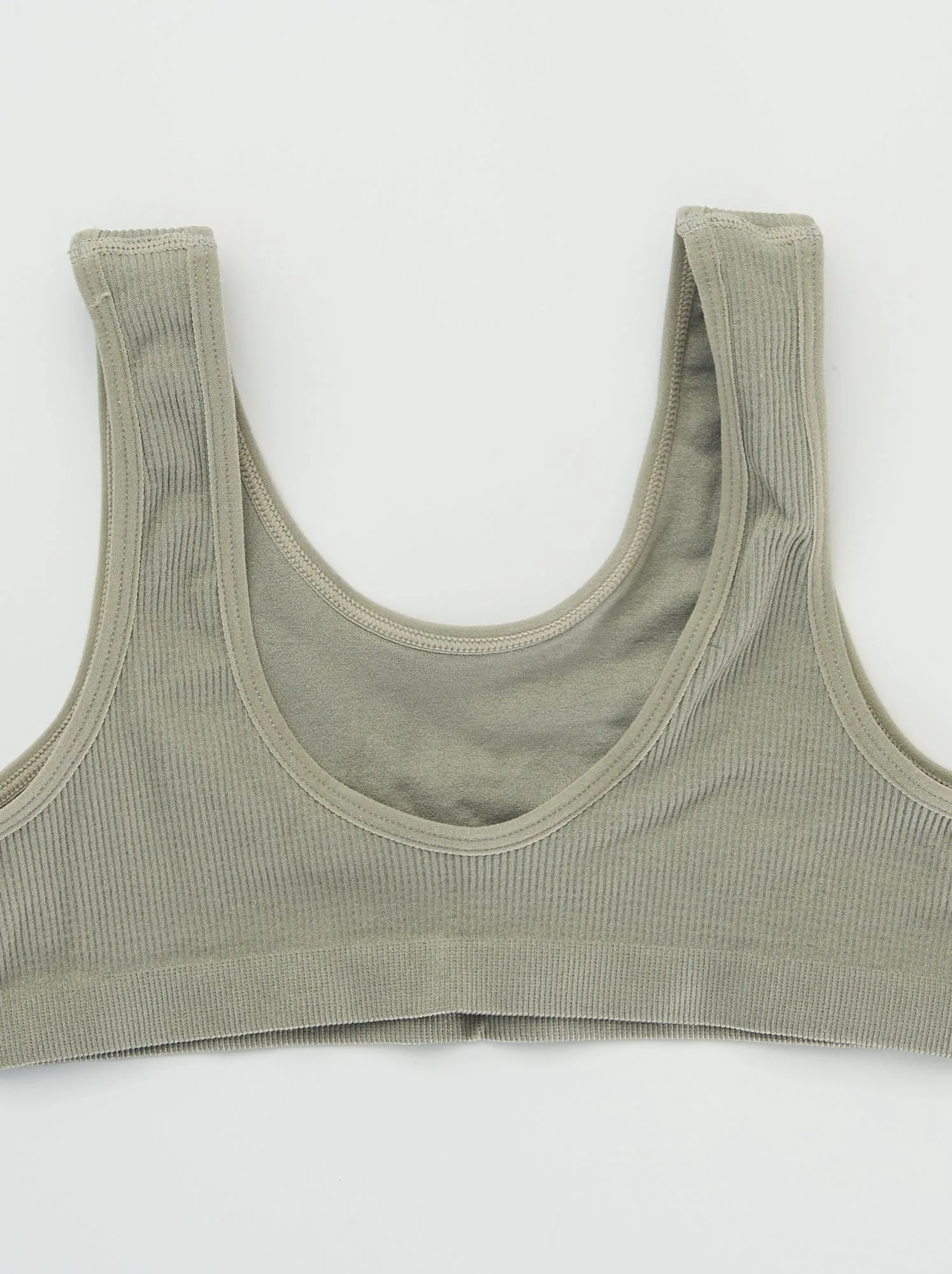 Reggiseno brassière in maglia 'Petit Beguin' - KAKI