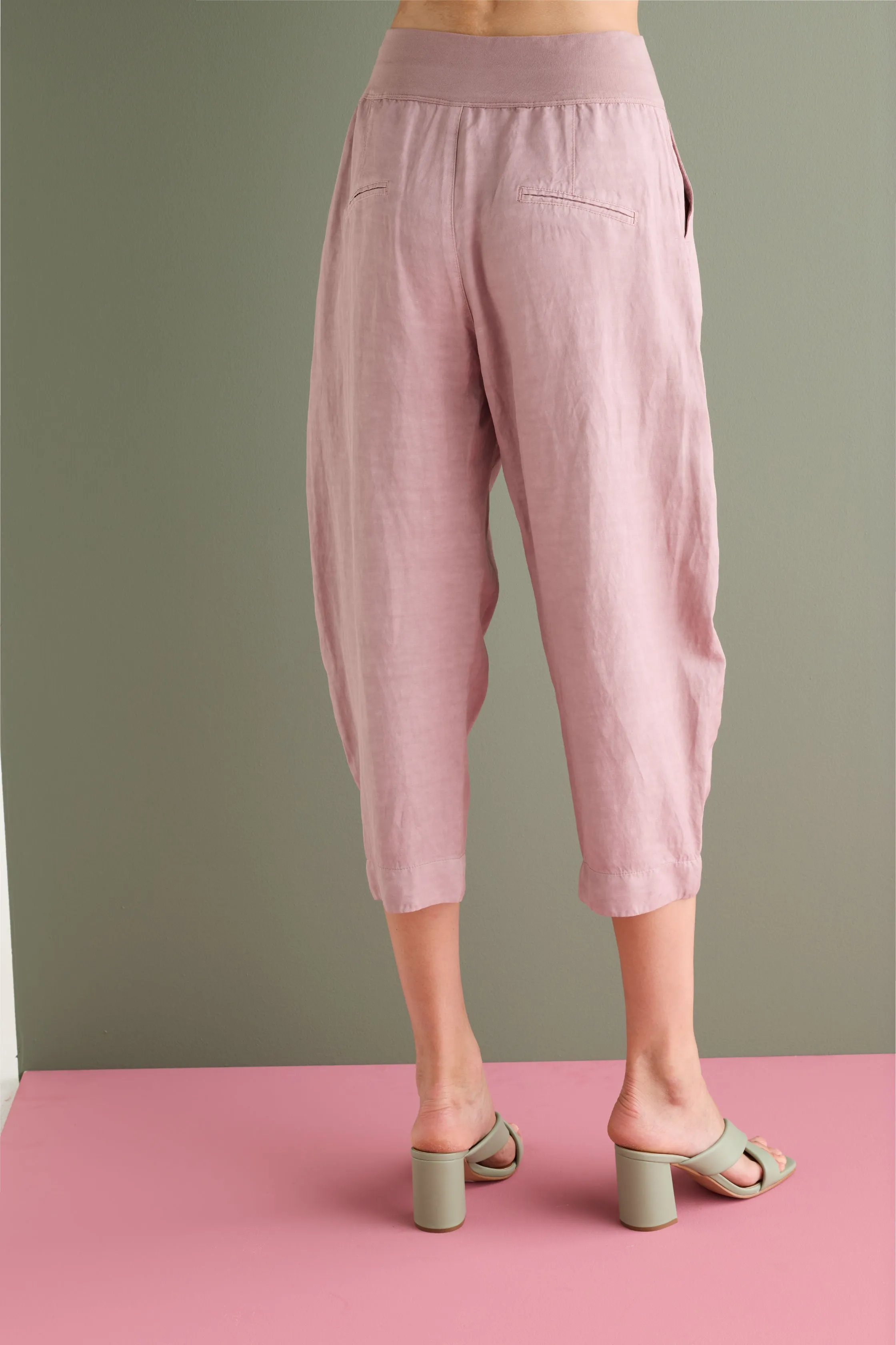 Relaxed-Fit Cropped Trousers Garment Dyed 06LU 7083