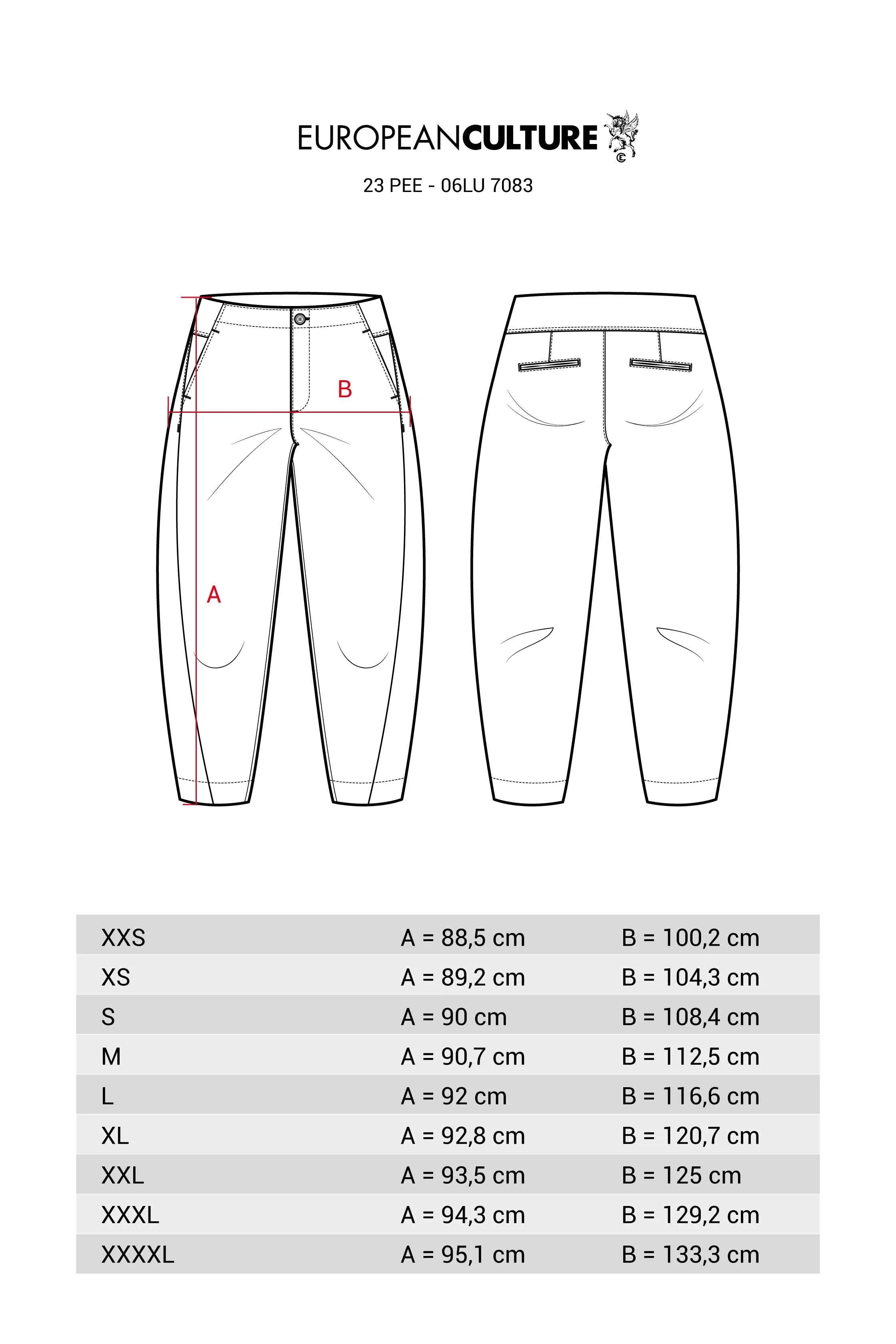 Relaxed-Fit Cropped Trousers Garment Dyed 06LU 7083