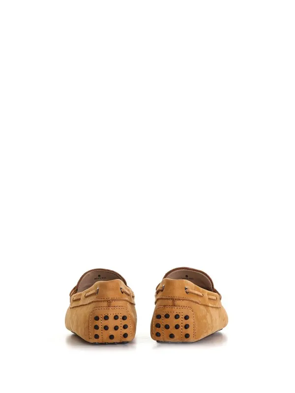 Rubber loafer in suede
