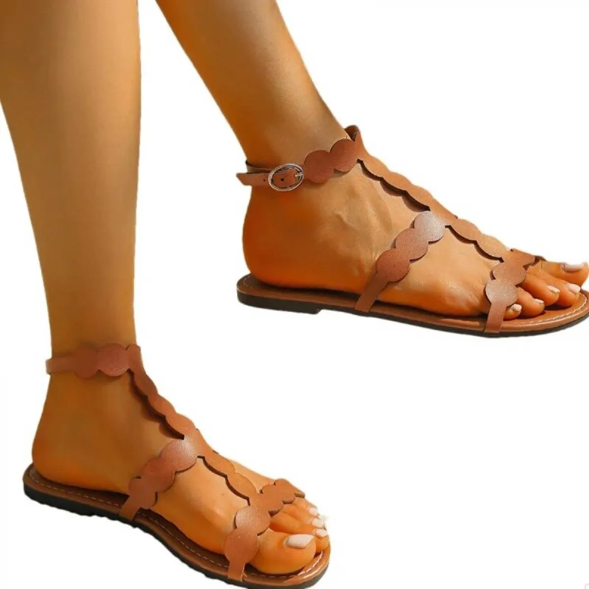 Sandali da donna Appartamenti Scarpe estive casual 2024 New Fashion Outdoor Beach Dress Infradito Walking Accogliente Designer B