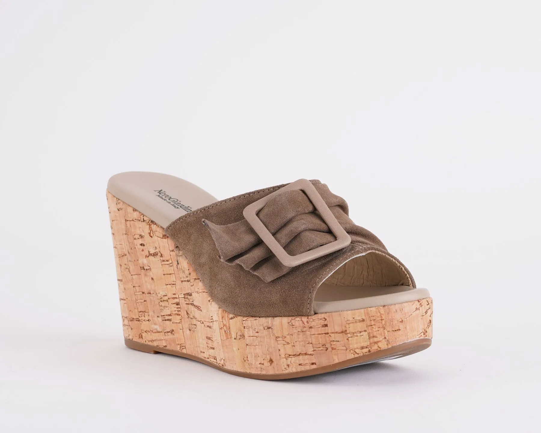 Sandalo con zeppa Donna