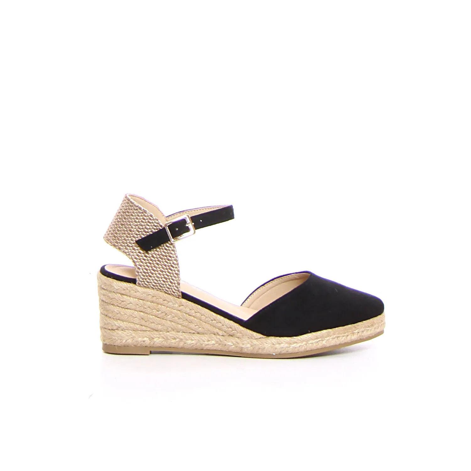 Sandalo espadrilla con zeppa