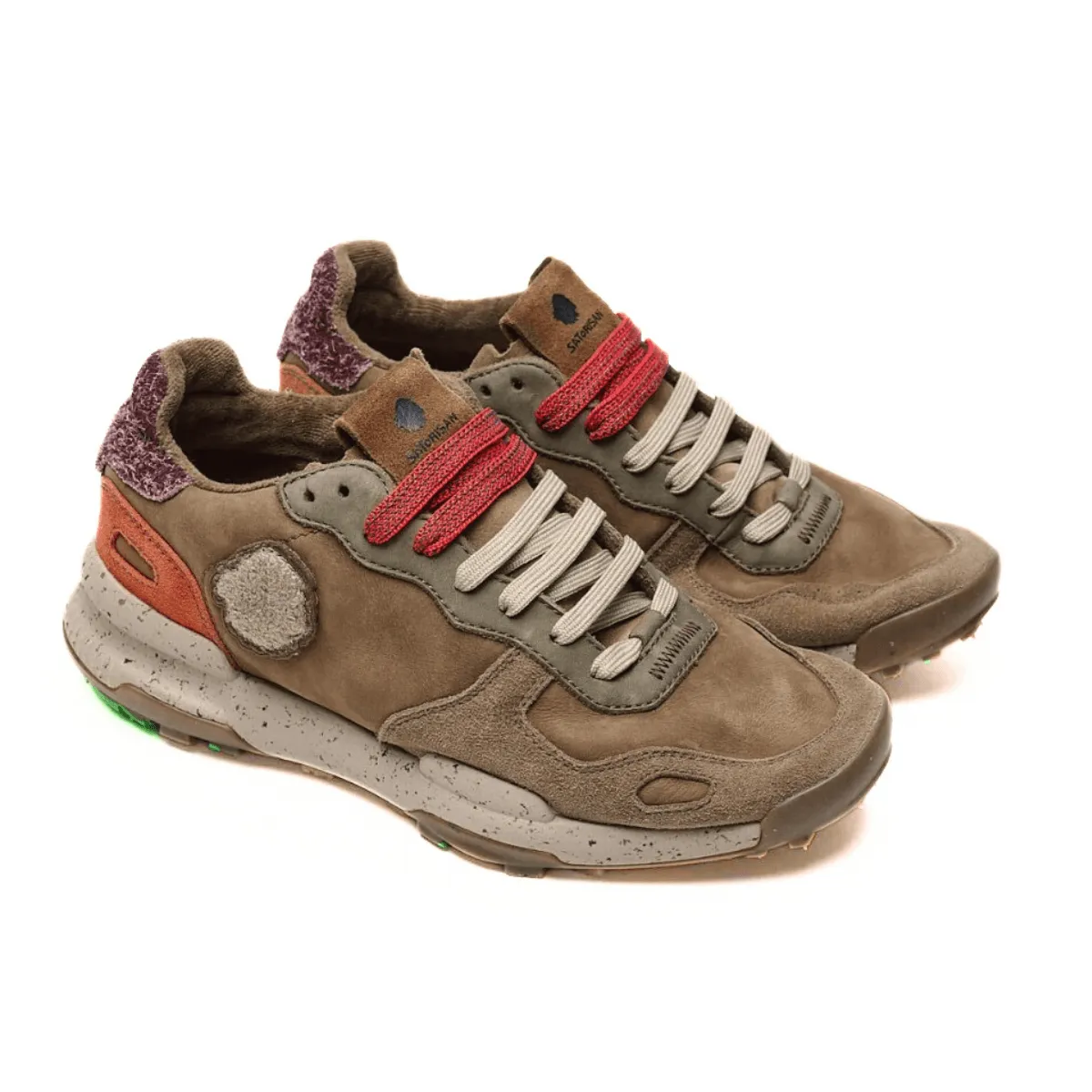 SATORISAN SNEAKER CHACRONA MARRONE RIP BORDEAUX  