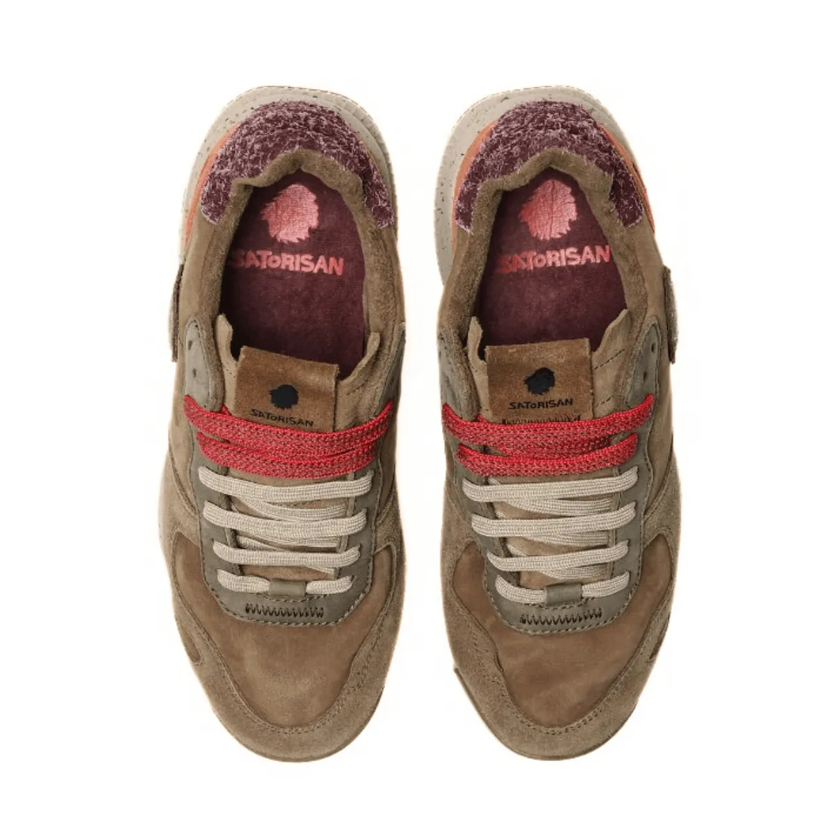 SATORISAN SNEAKER CHACRONA MARRONE RIP BORDEAUX  