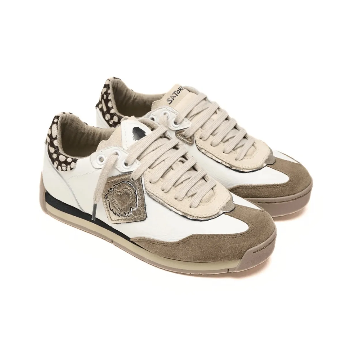 SATORISAN SNEAKER ENSO RIP MACULATO BIANCO  