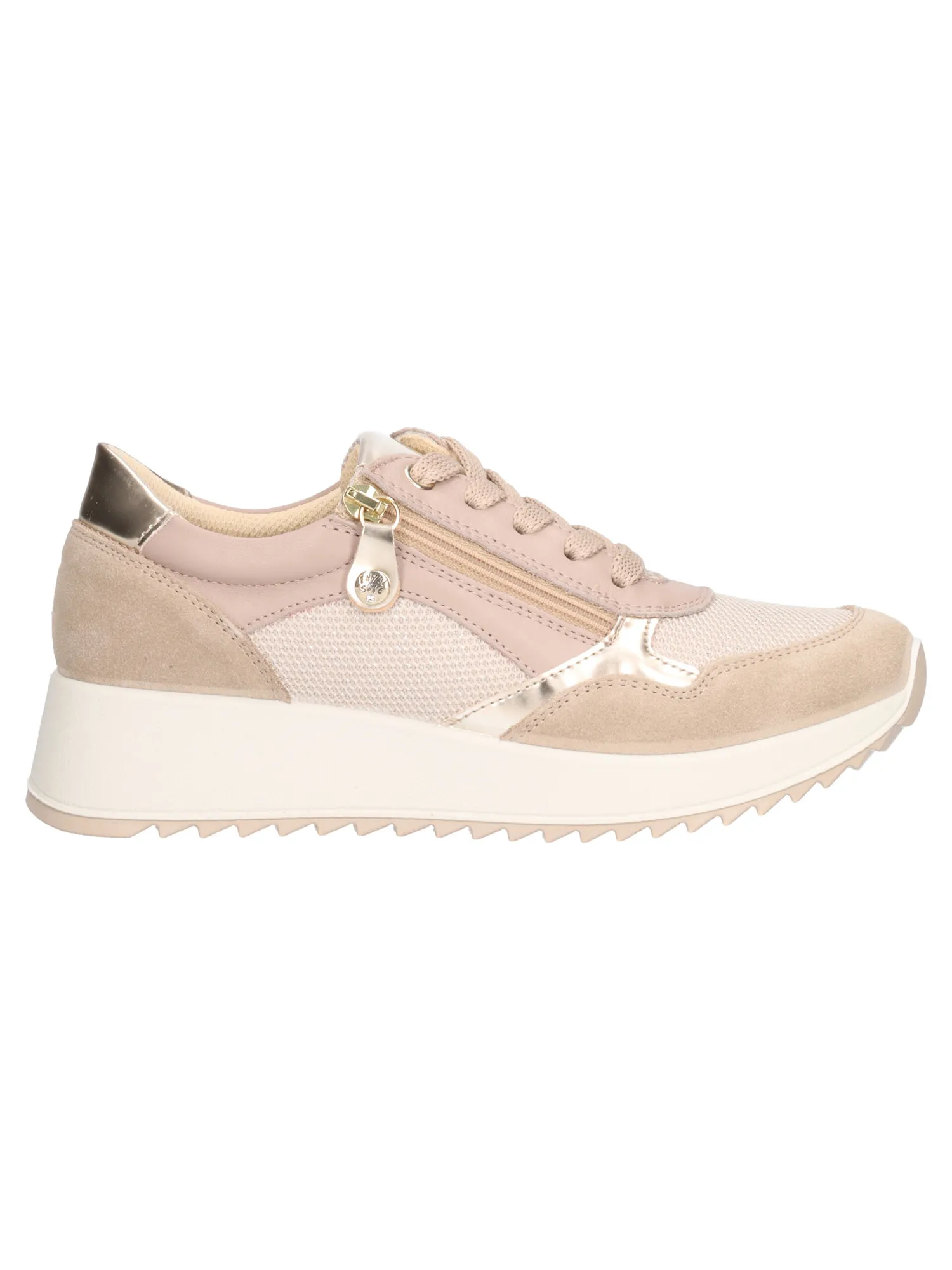 Scarpa casual con zeppa bassa Enval Soft da donna beige