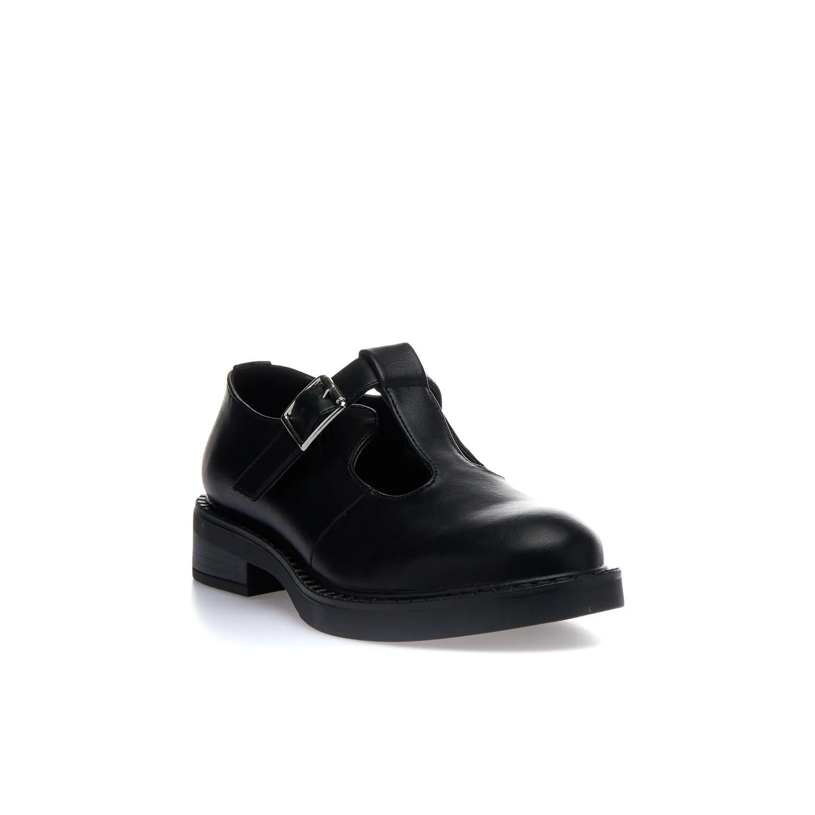 Scarpa elegante nera con fibbia