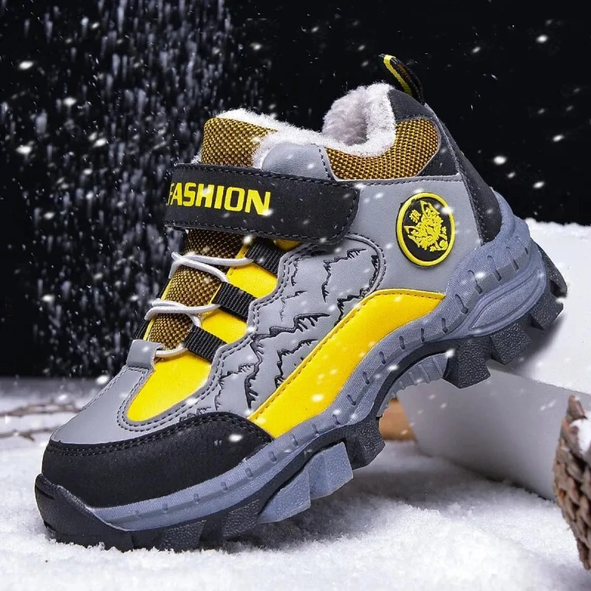 Scarpe da ginnastica per bambini Punta rotonda Outdoor Flessibile Escursionismo Camminata Consigliata Impermeabile Comoda Alla m