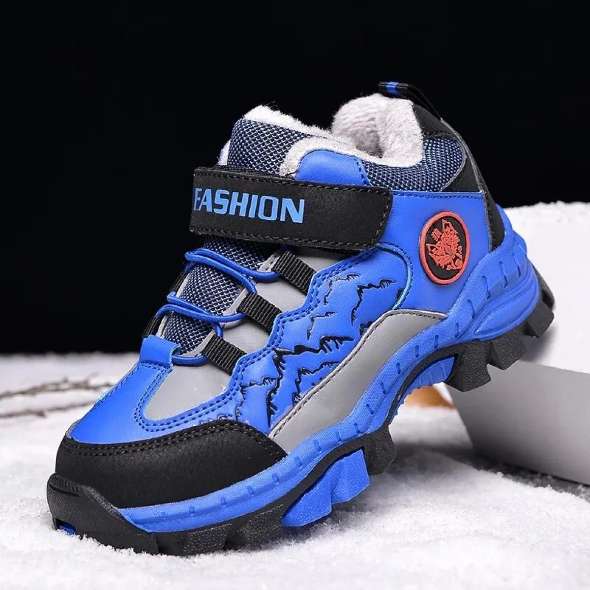 Scarpe da ginnastica per bambini Punta rotonda Outdoor Flessibile Escursionismo Camminata Consigliata Impermeabile Comoda Alla m