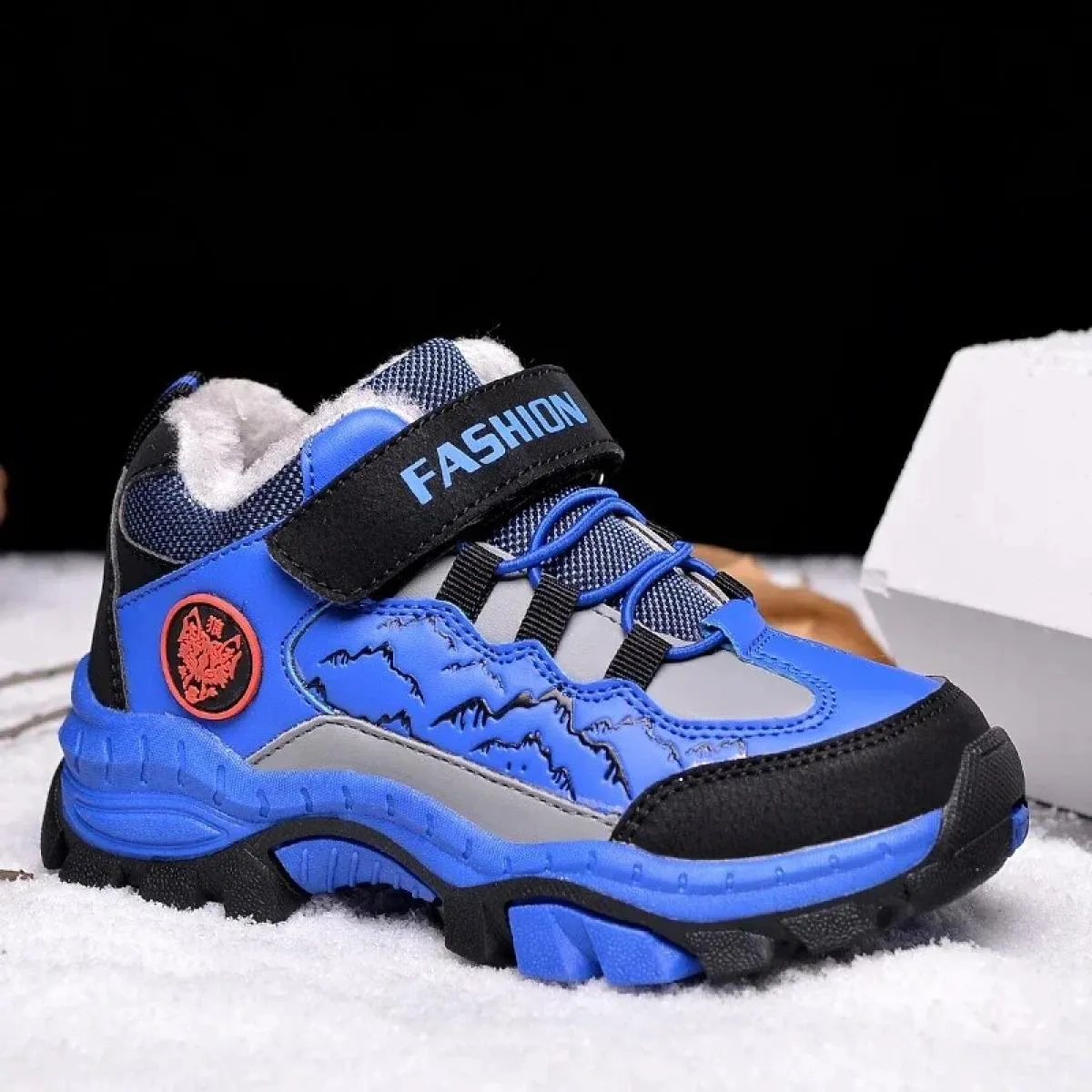Scarpe da ginnastica per bambini Punta rotonda Outdoor Flessibile Escursionismo Camminata Consigliata Impermeabile Comoda Alla m