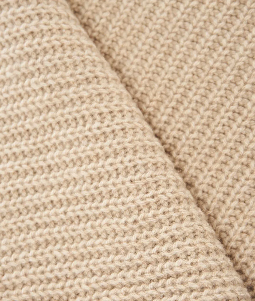 Sciarpa a maglia beige beige
